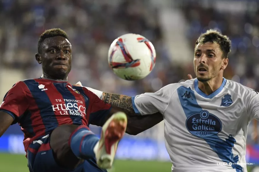 Patrick Soko, una pieza fundamental en el Huesca esta temporada