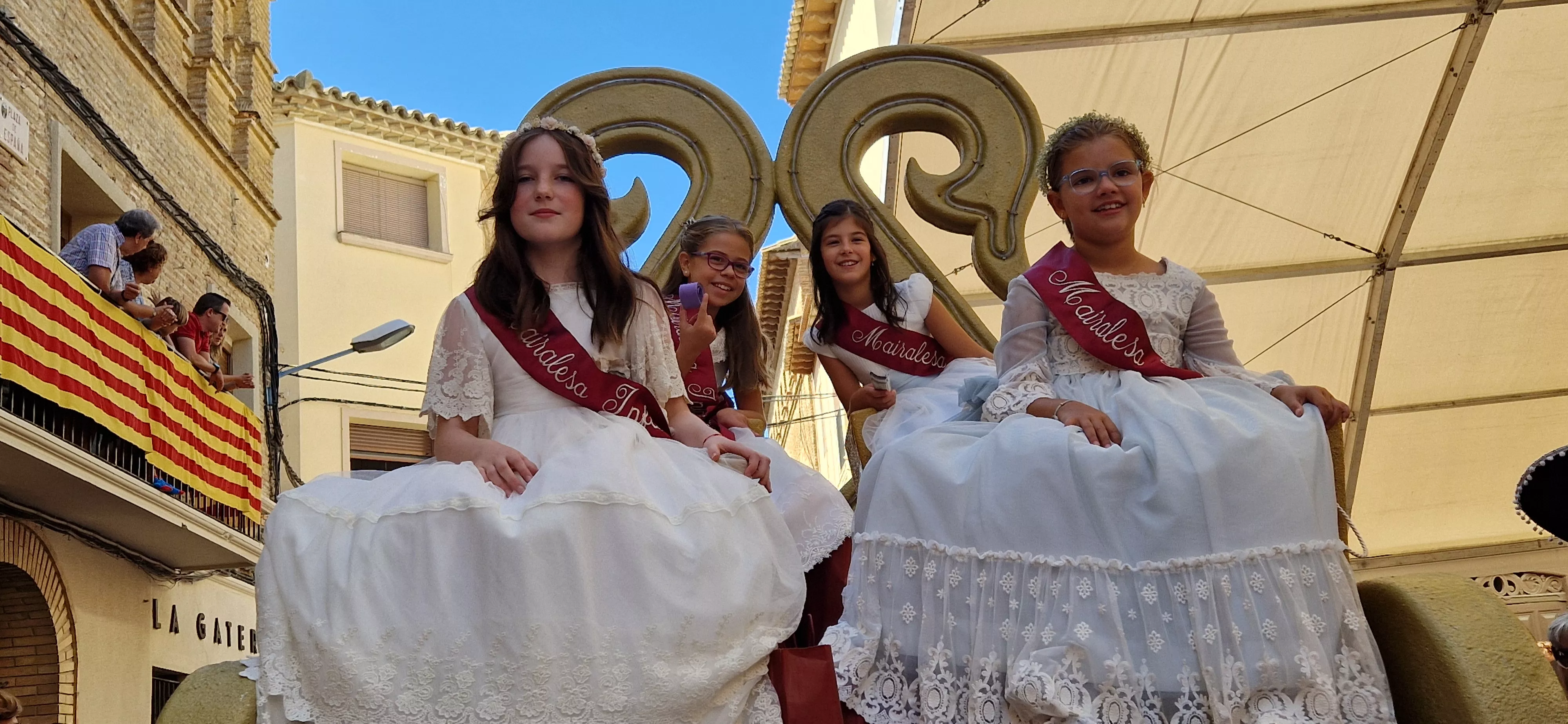Cabalgata de fiestas de Almudévar 2024. Foto Myriam Martínez