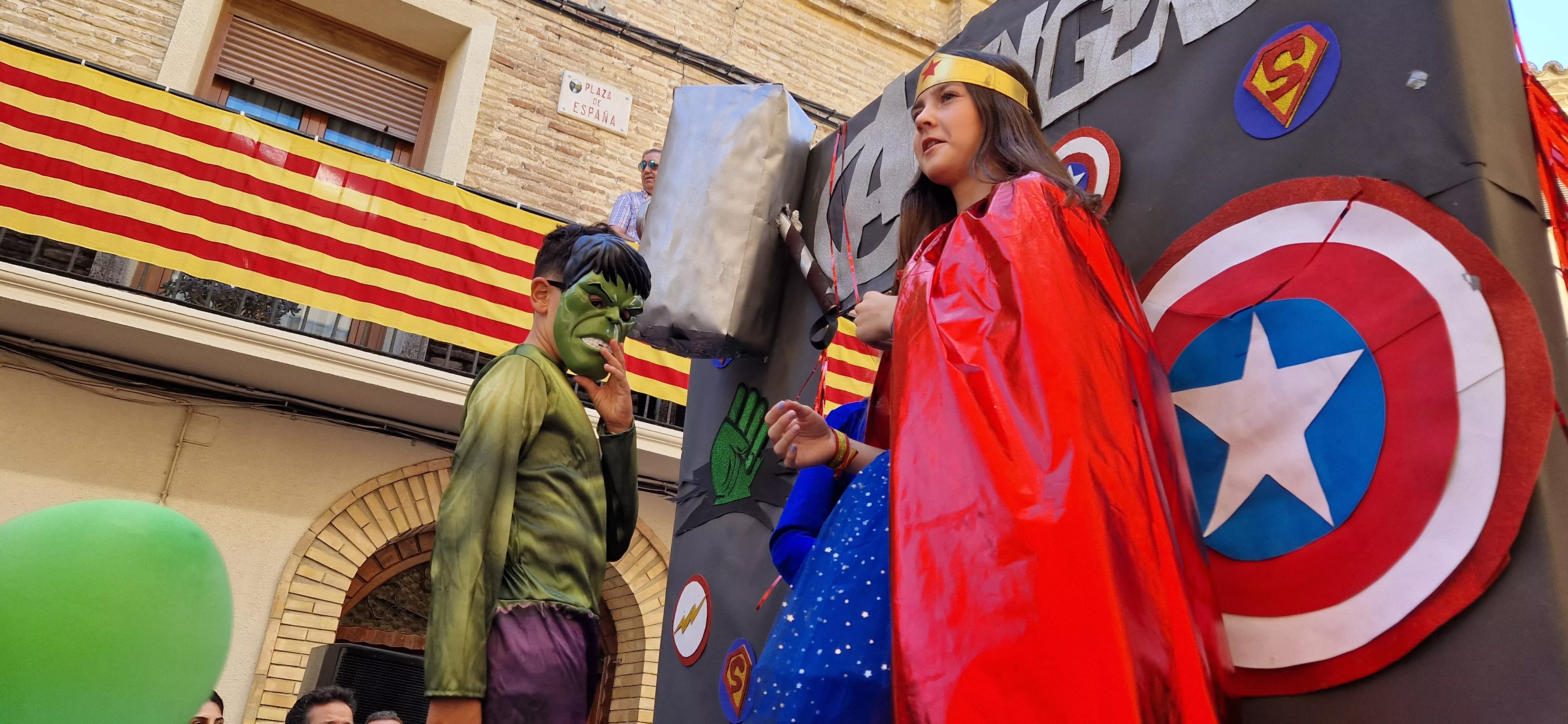 Cabalgata de fiestas de Almudévar 2024. Foto Myriam Martínez 