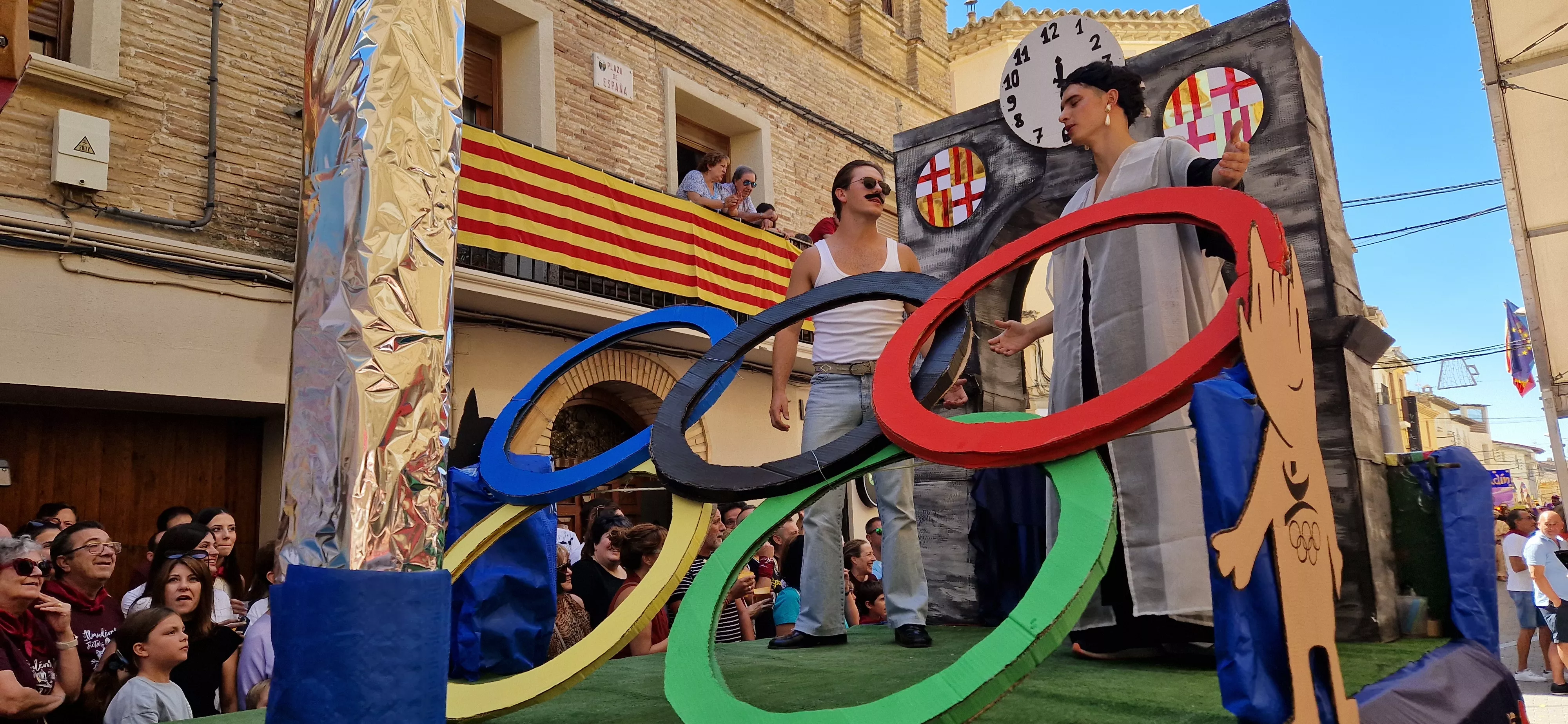 Cabalgata de fiestas de Almudévar 2024. Foto Myriam Martínez 