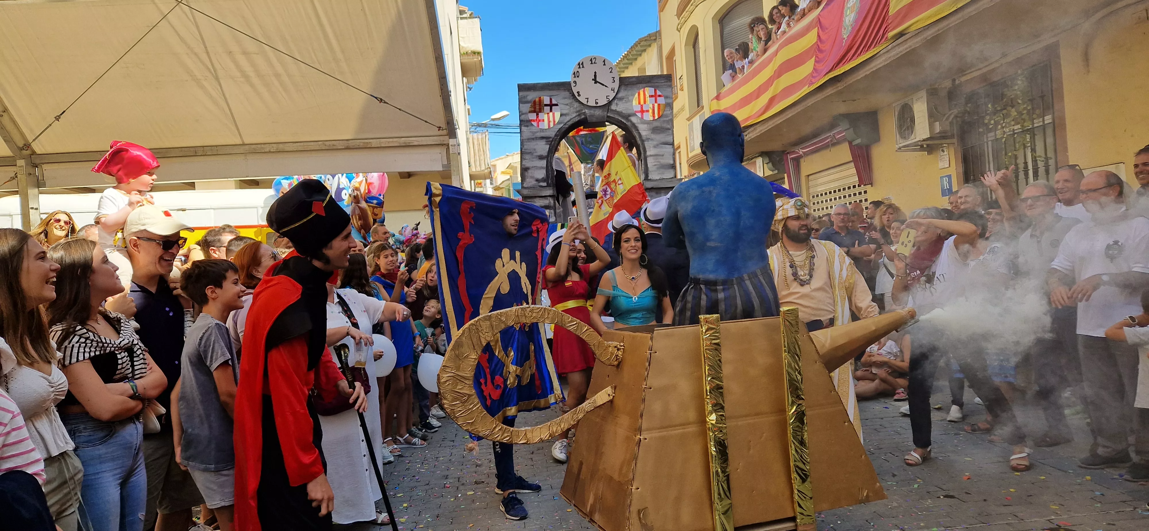 Cabalgata de fiestas de Almudévar 2024. Foto Myriam Martínez 