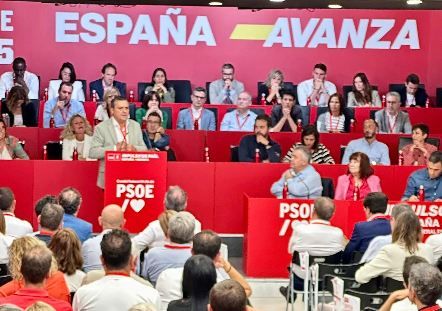Intervención de Fernando Sabés en el Comité Federal del PSOE.