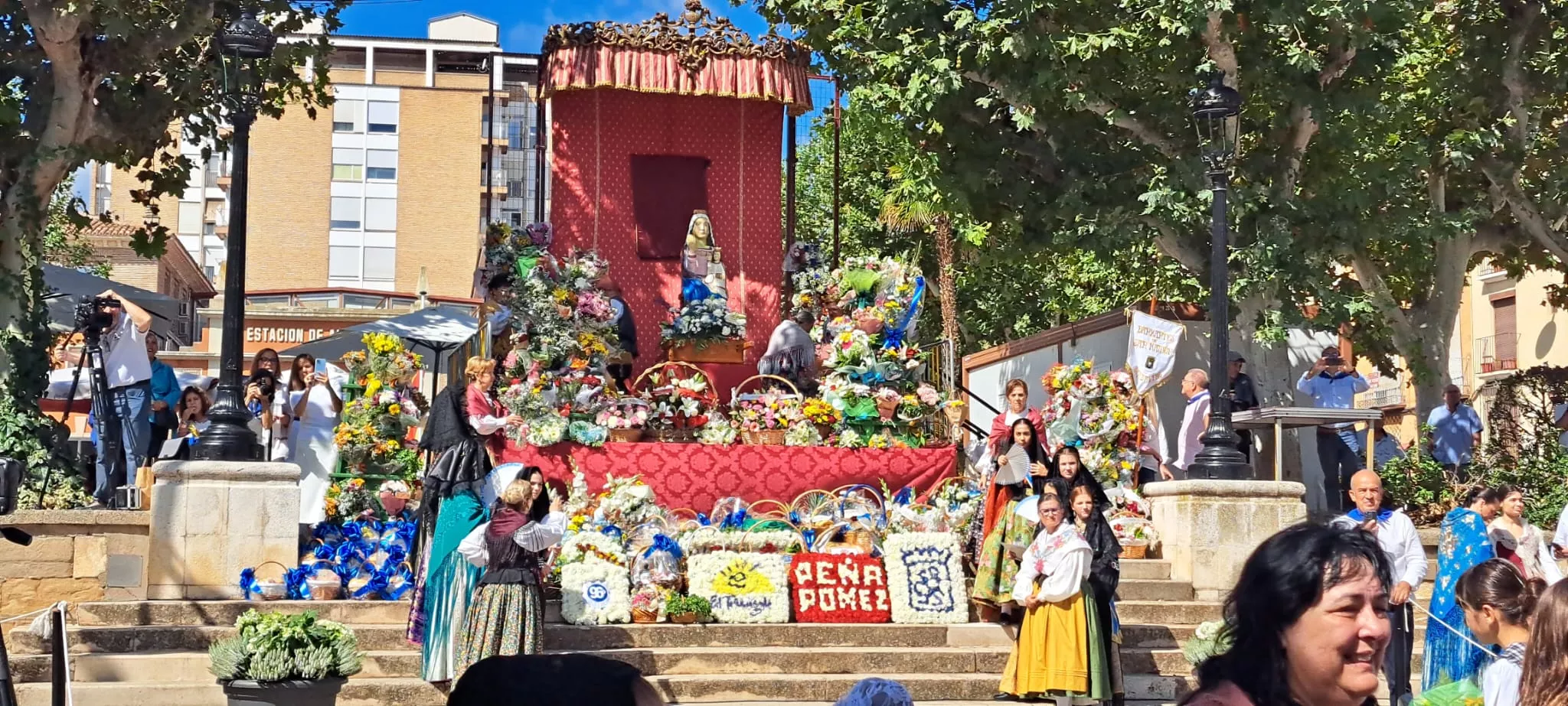 Ofrenda de Flores y Frutos de Barbastro a la Virgen del Pueyo