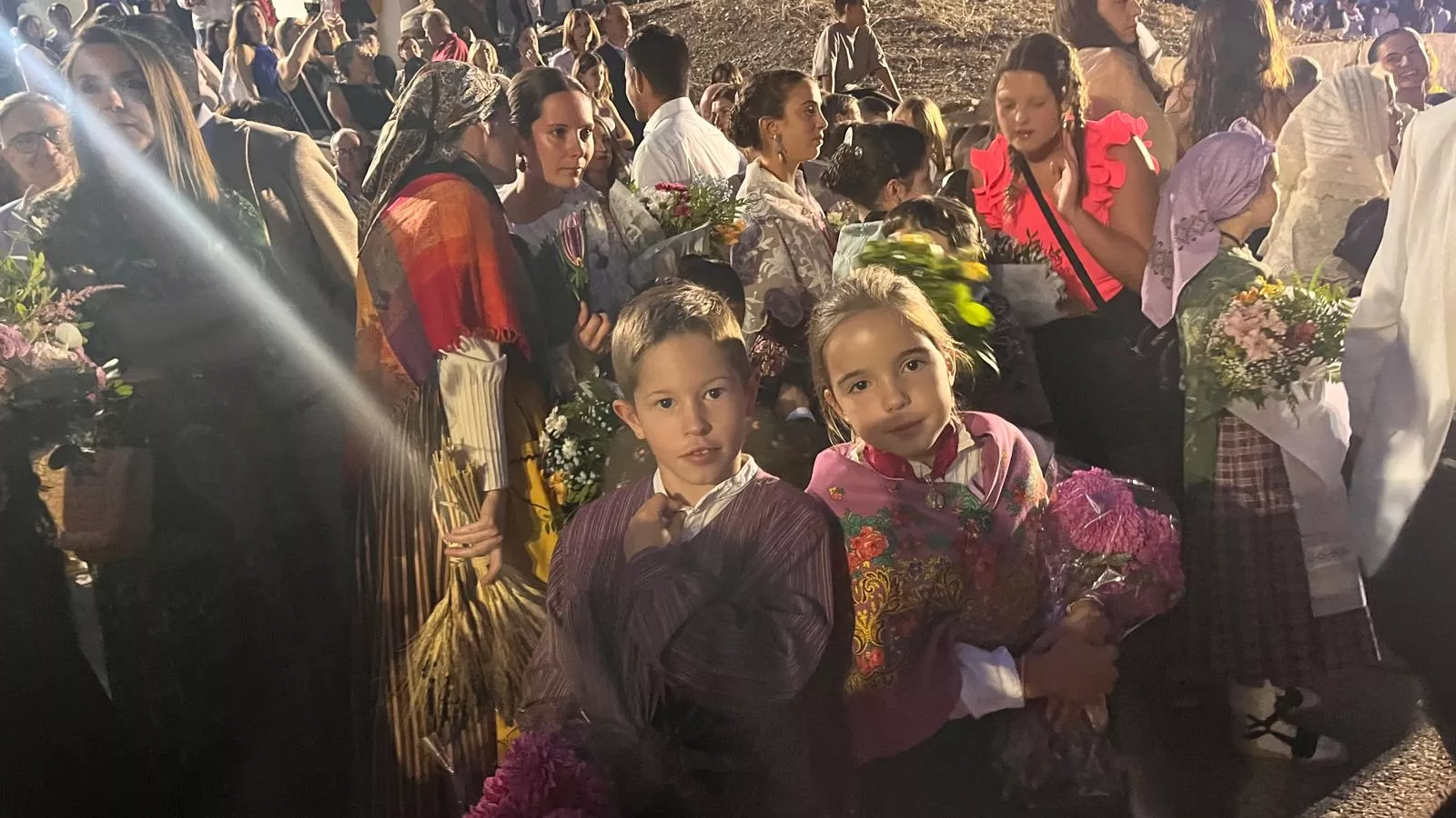 Procesión de la bajada de la Virgen de Corona de Almudévar. Foto Mercedes Manterola