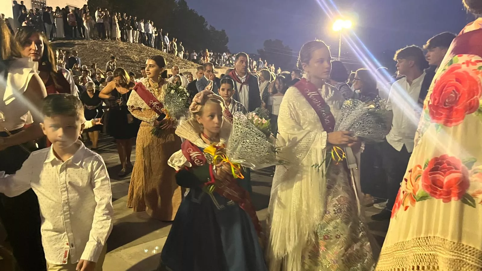 Procesión de la bajada de la Virgen de Corona de Almudévar. Foto Mercedes Manterola
