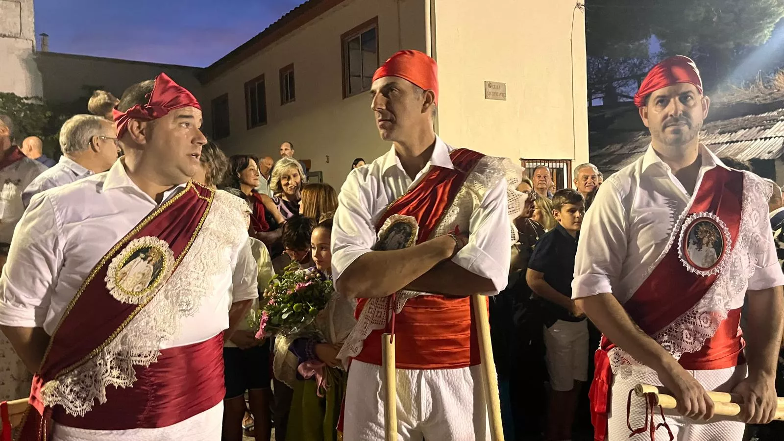 Procesión de la bajada de la Virgen de Corona de Almudévar. Foto Mercedes Manterola