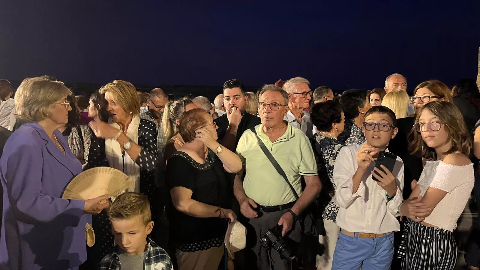 Procesión de la bajada de la Virgen de Corona de Almudévar. Foto Mercedes Manterola