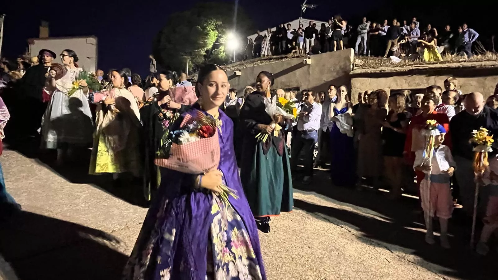 Procesión de la bajada de la Virgen de Corona de Almudévar. Foto Mercedes Manterola