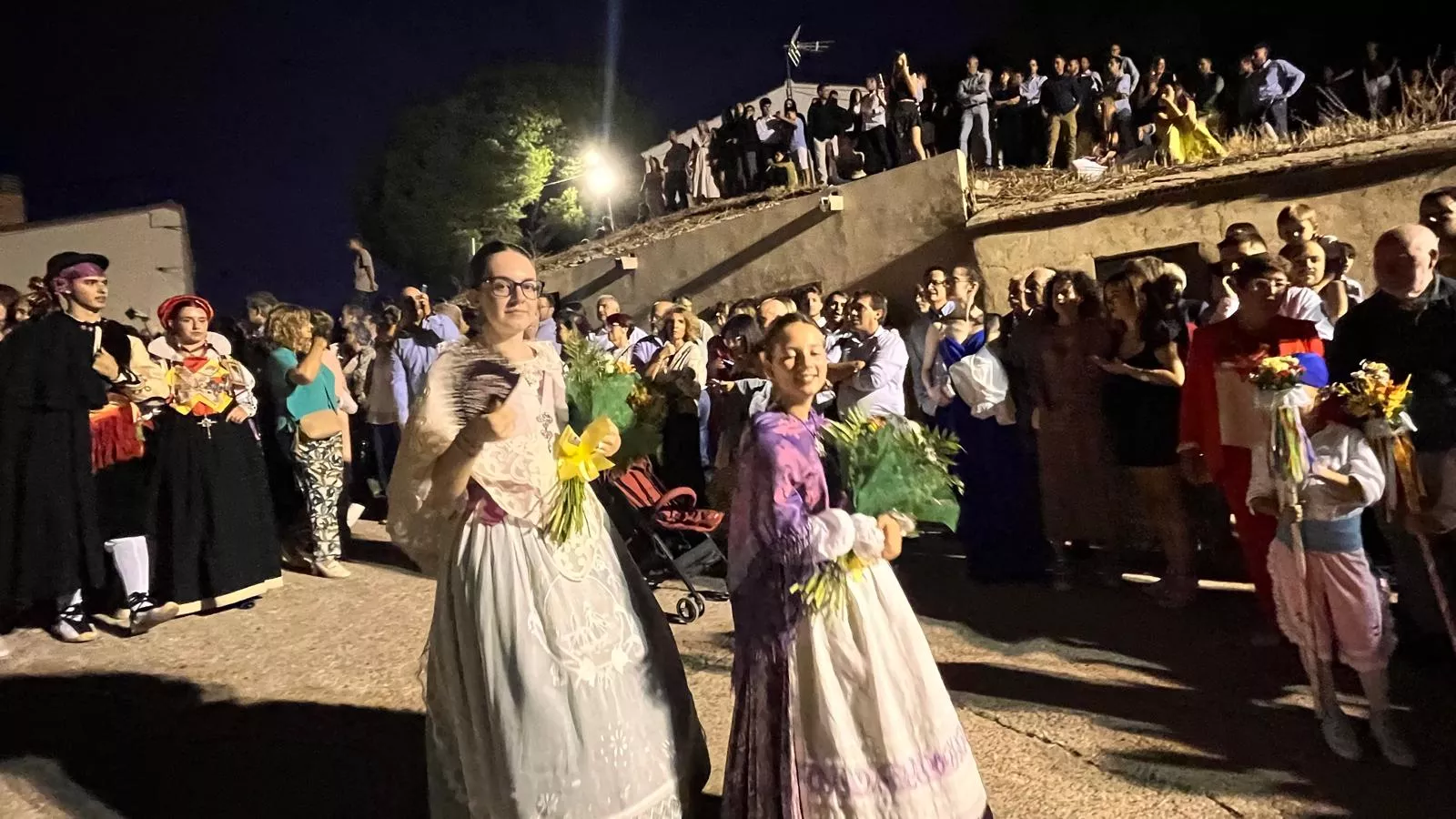 Procesión de la bajada de la Virgen de Corona de Almudévar. Foto Mercedes Manterola