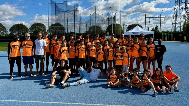 Atletas del CA Binéfar Atletas del CA Binéfar