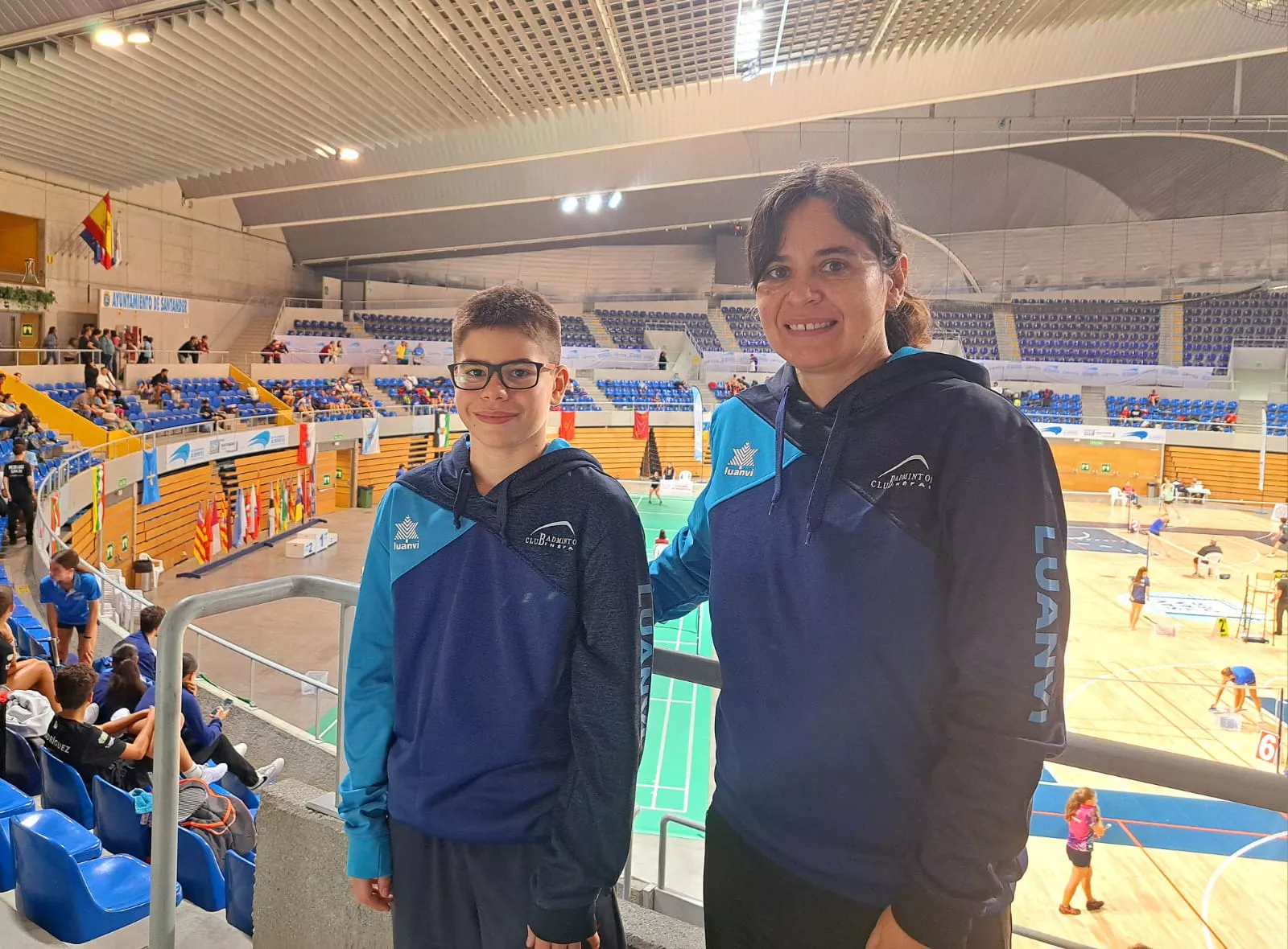 Jorge Foj con Belén Foj en Santander