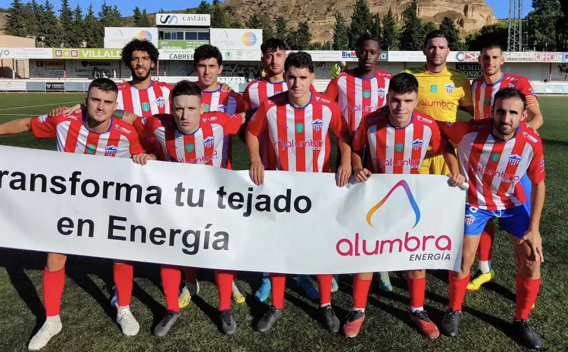 Once del Atlético Monzón ante el Caspe.