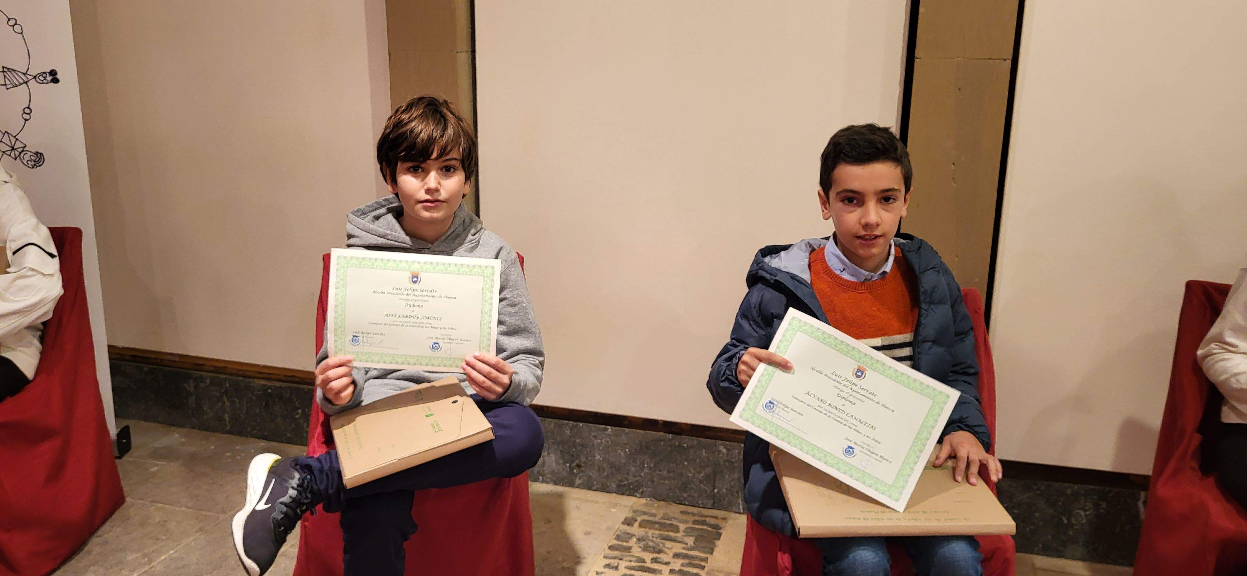 Miembros del Consejo de la Ciudad de las Niñas y los Niños de Huesca