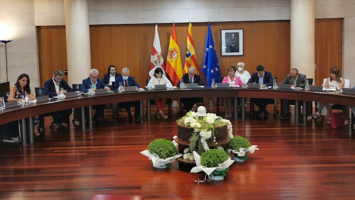 Pleno de la Diputación de Huesca de hoy.