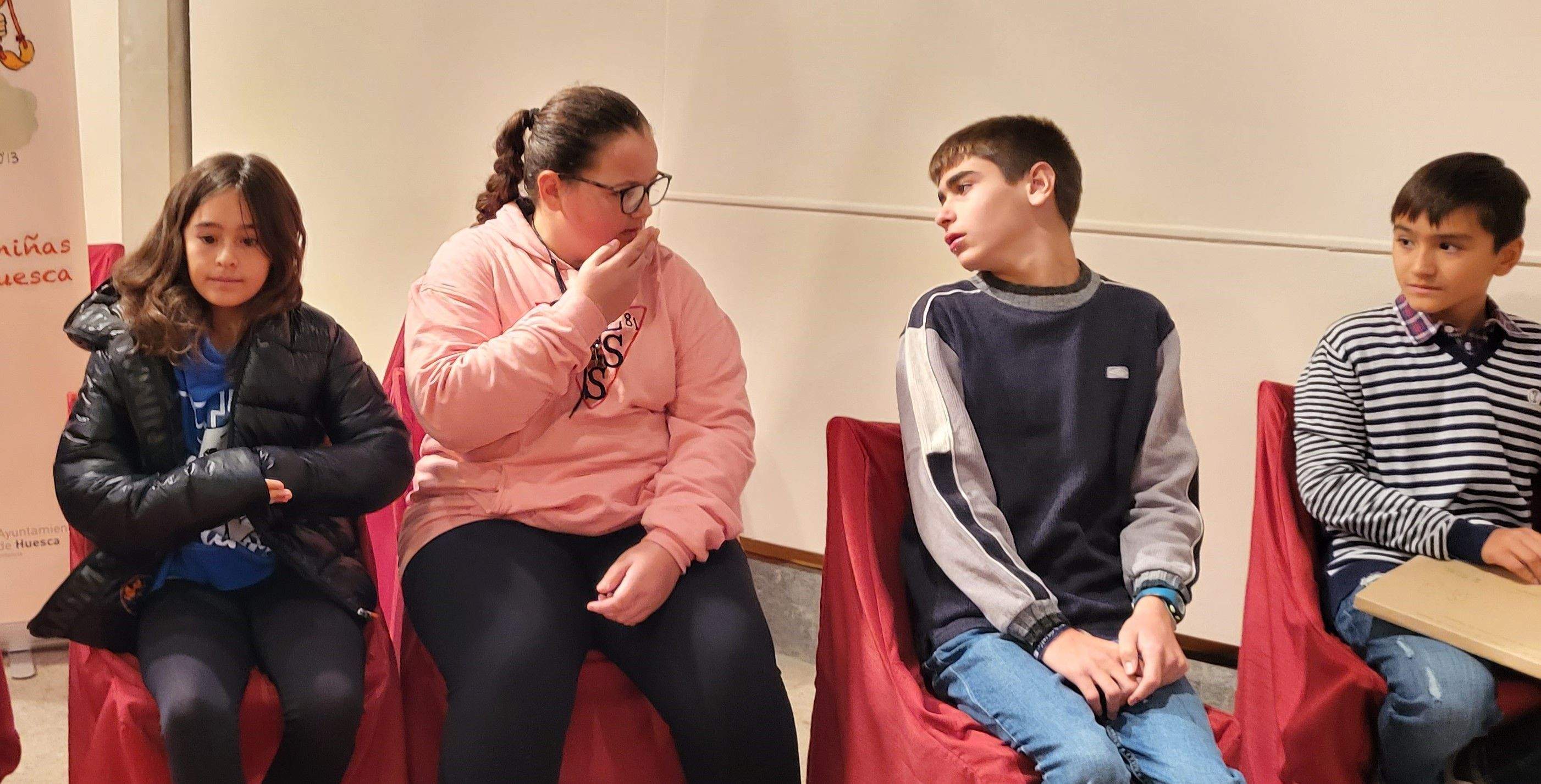 Miembros del Consejo de la Ciudad de las Niñas y los Niños de Huesca