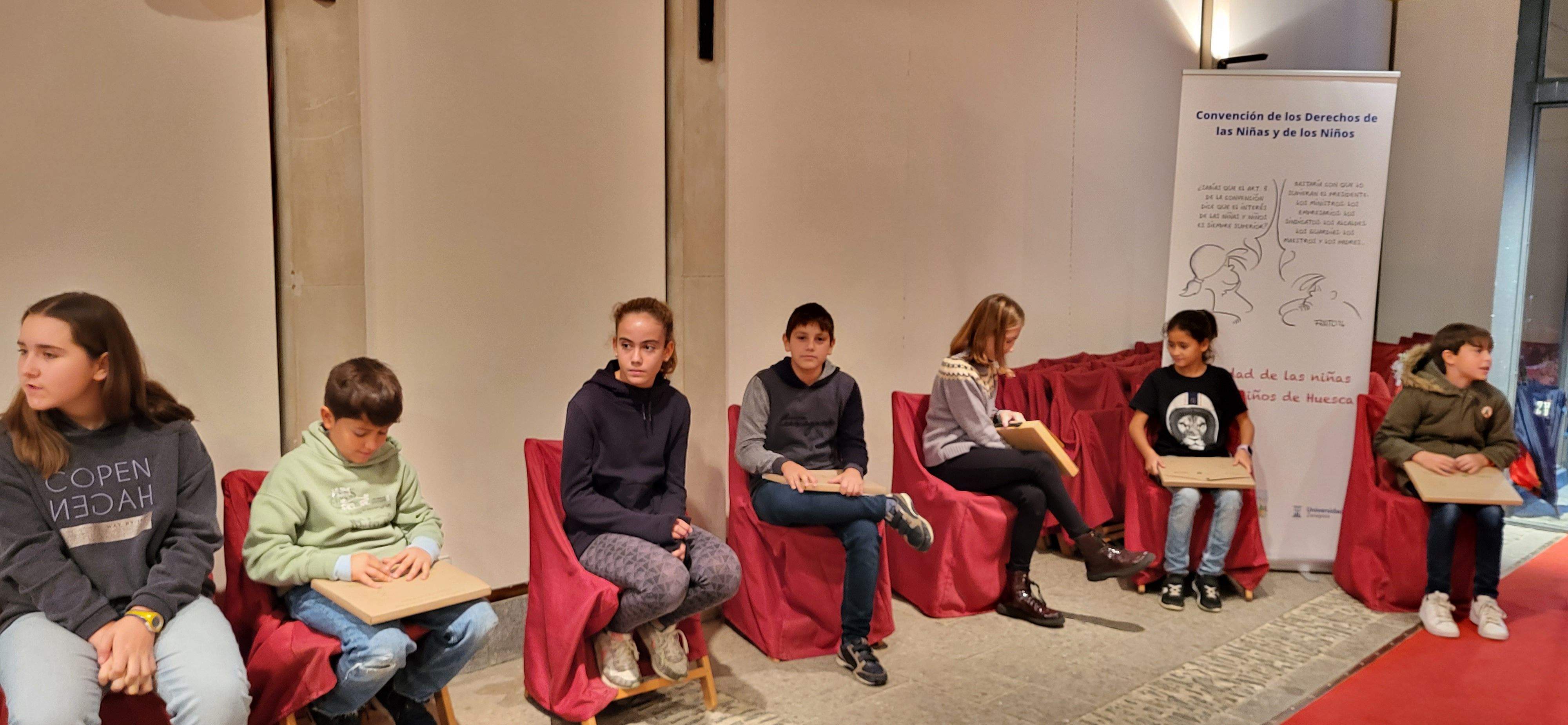 Miembros del Consejo de la Ciudad de las Niñas y los Niños de Huesca