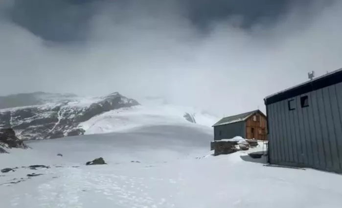 Zona del accidente en el Monte Rosa, en los Alpes italianos.