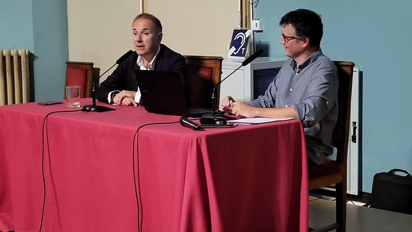 Jaime Mendoza y José Perié en la Semana del Comercio