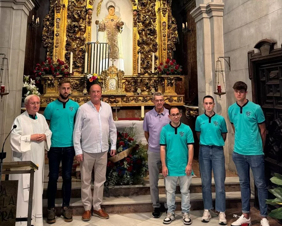 Ofrenda de San Lorenzo a la SD Huesca. Foto SD Huesca