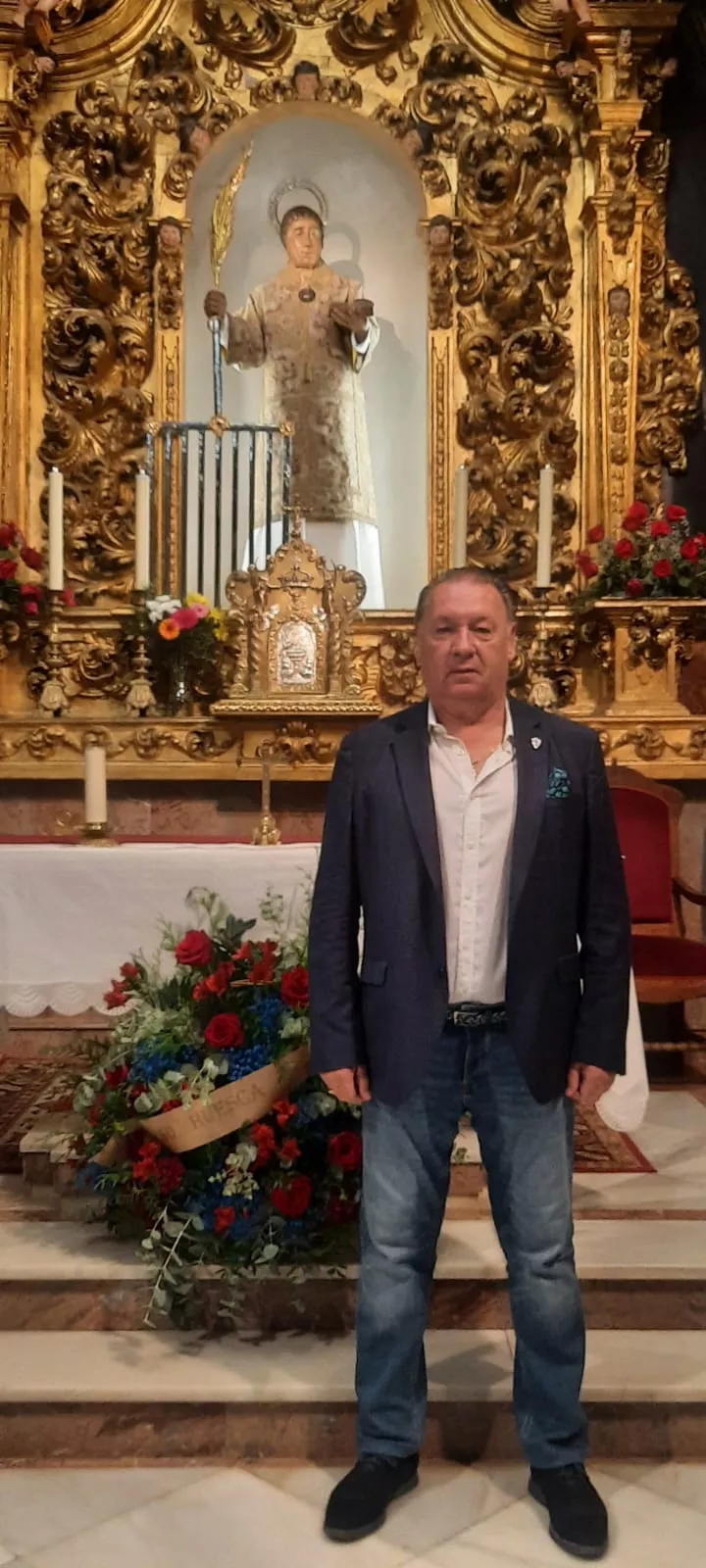 Ofrenda de San Lorenzo a la SD Huesca. Foto SD Huesca