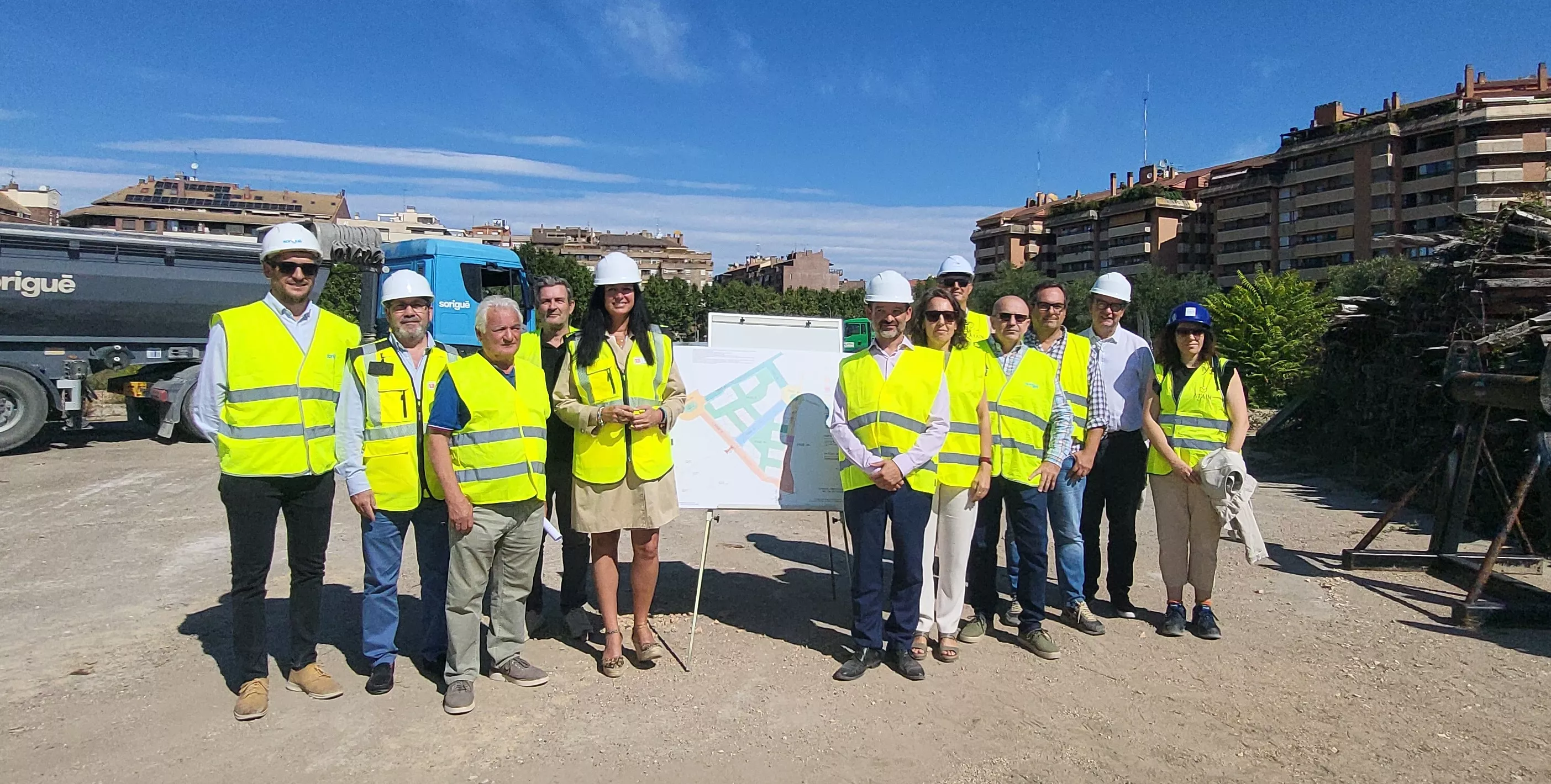 Arranca la urbanización del polígono Harineras en Huesca.