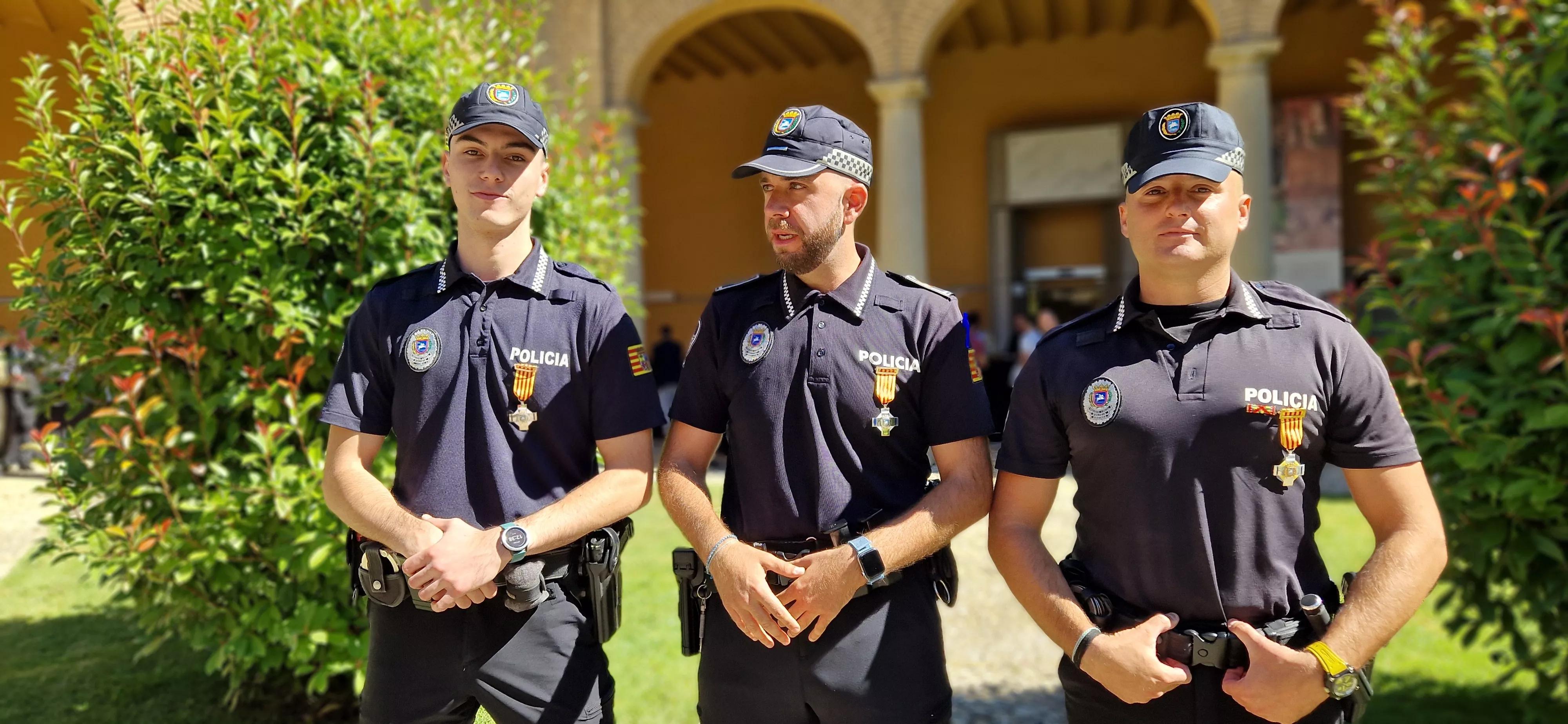 Fiesta de la Policía Local de Huesca 2024. Foto Myriam Martínez