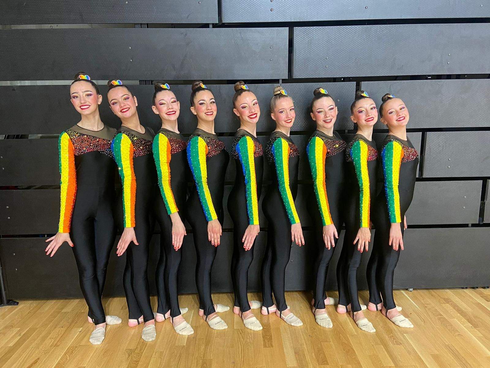 Equipo PROM (Infantil 12-14) antes de saltar al tapiz