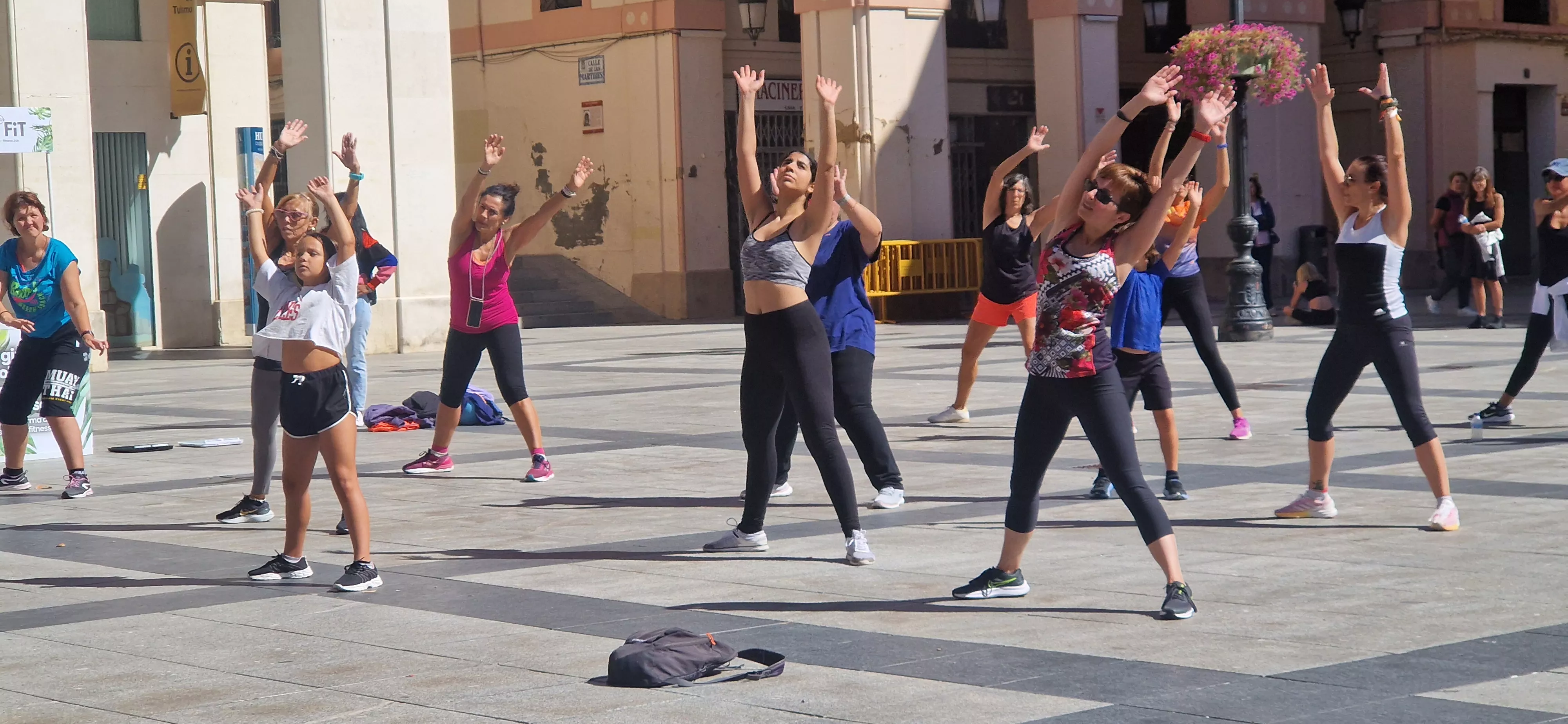 Actividad solidaria de Be25FIT en favor de Aspanoa. Foto Myriam Martínez