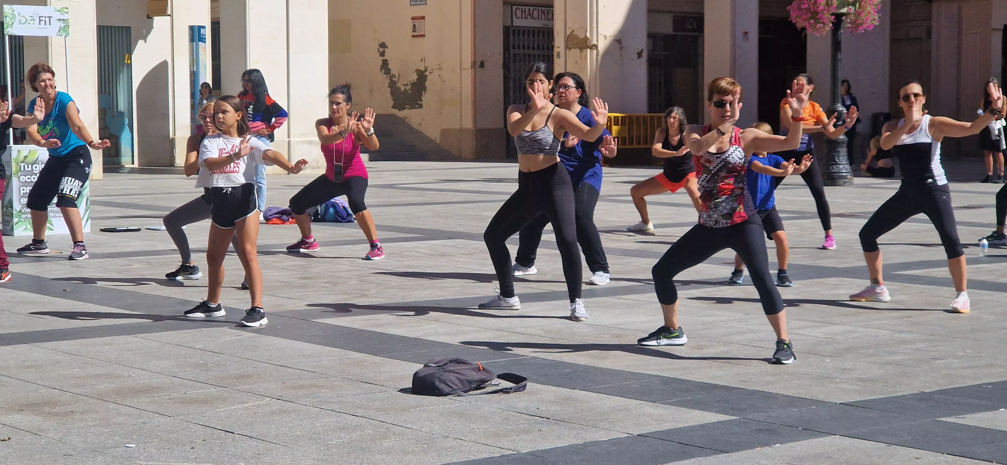 Actividad solidaria de Be25FIT en favor de Aspanoa. Foto Myriam Martínez