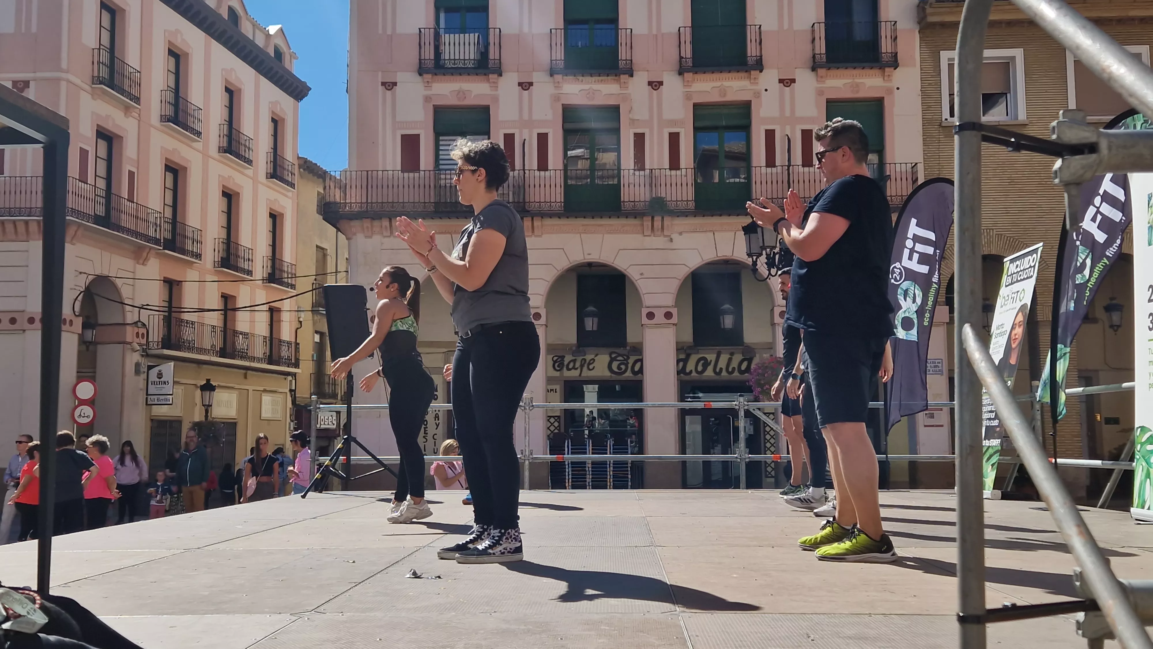 Actividad solidaria de Be25FIT en favor de Aspanoa. Foto Myriam Martínez