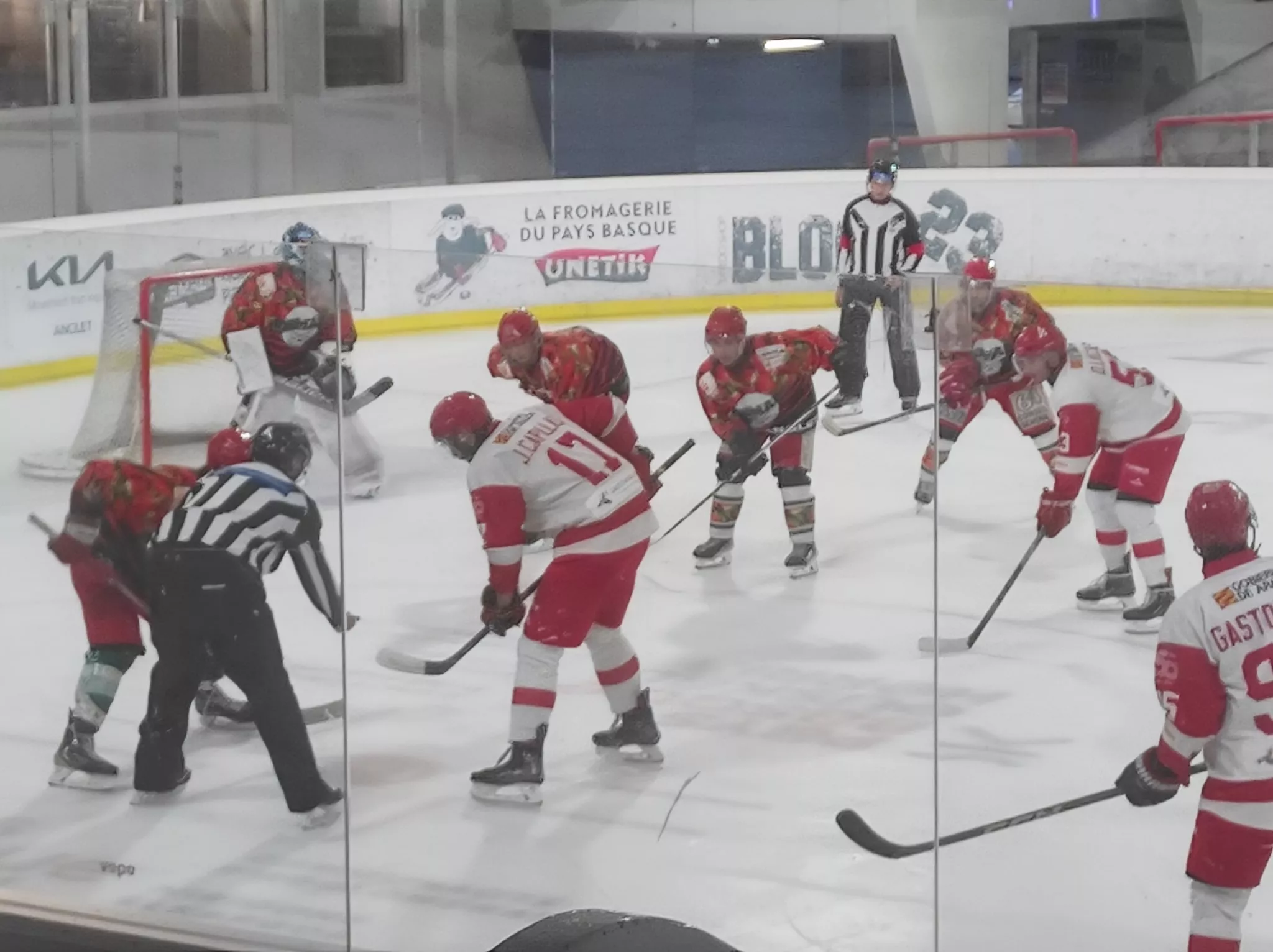 Imagen del partido disputado en Anglet.