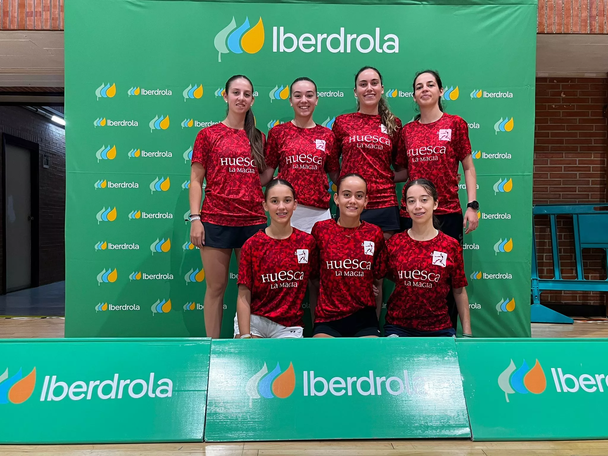 El equipo del Huesca La Magia en La Rinconada.