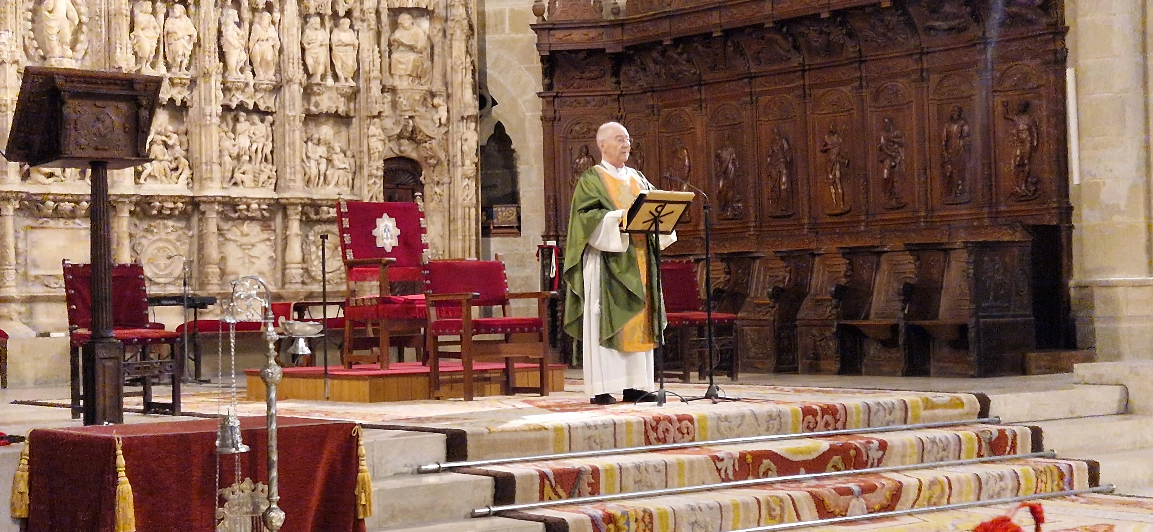 Misa en la Catedral de Huesca, en el XXII Encuentro de Asociaciones del Camino de Santiago. Foto Myriam Martínez 
