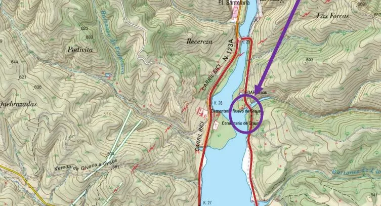 Zona donde se va a producir el corte de un carril por las obras de mejora del viaducto sobre Barasona.