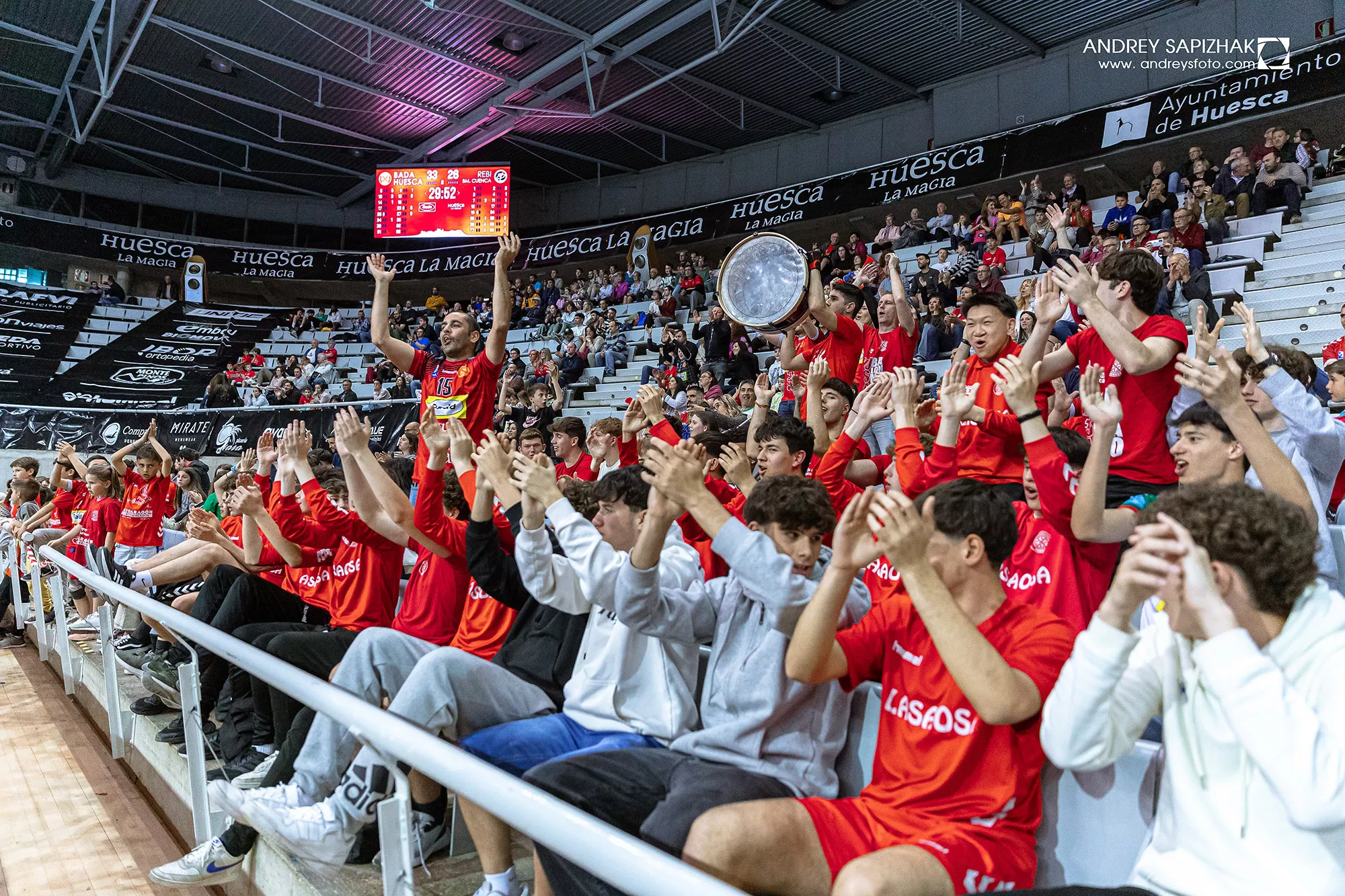 Grada de animación de Bada Huesca.