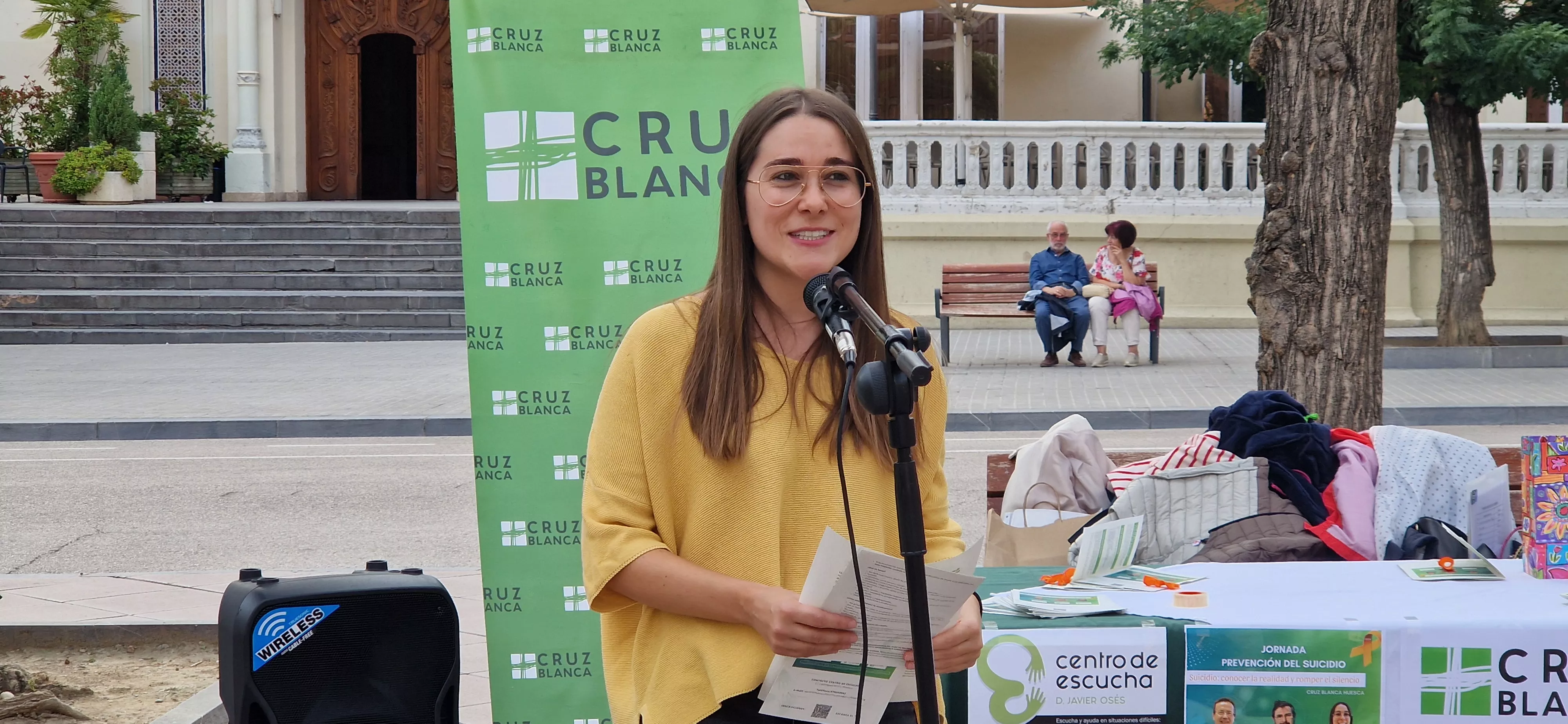 Lucía Torner. Jornada sobre el suicidio organizada por el Centro de Escucha de Cruz Blanca. Foto Myriam Martínez