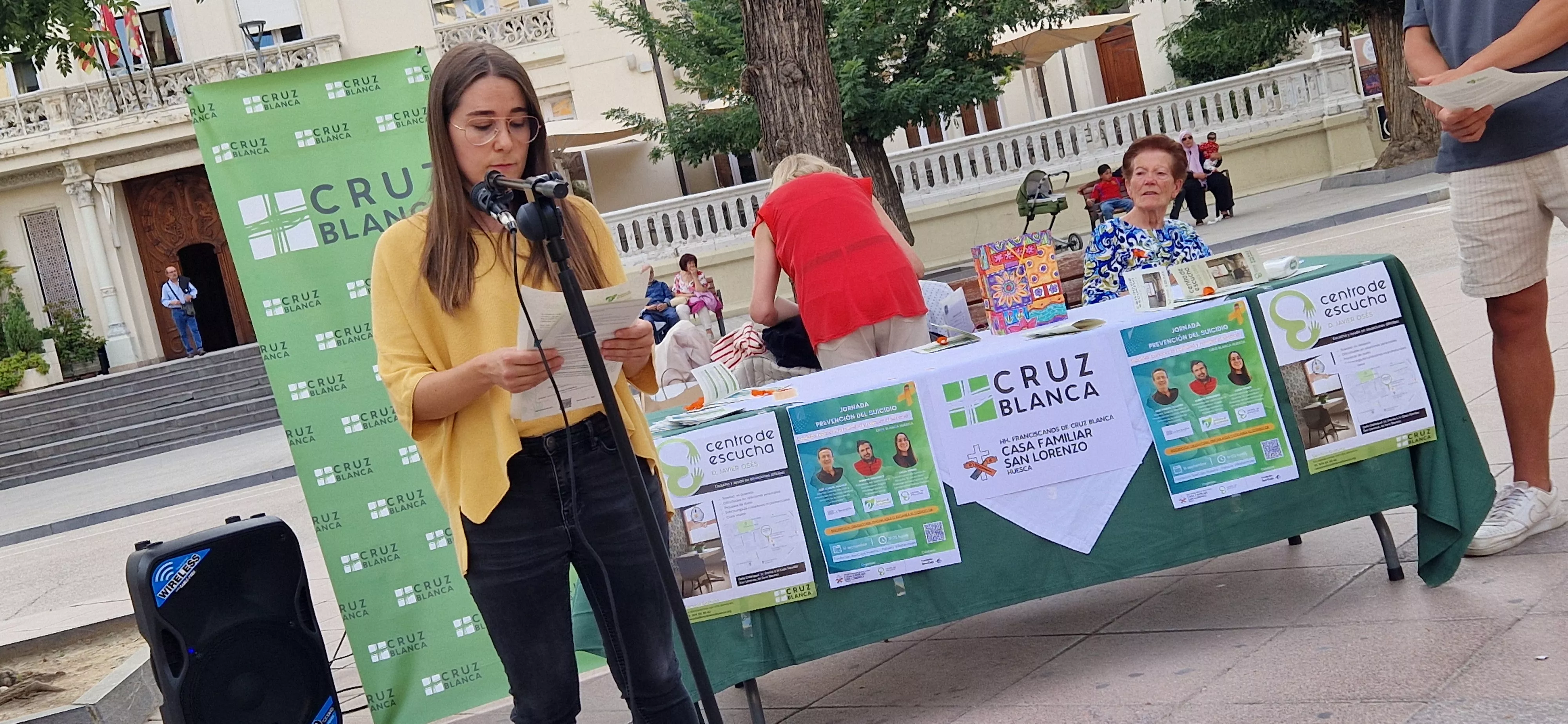 Lucía Torner. Jornada sobre el suicidio organizada por el Centro de Escucha de Cruz Blanca. Foto Myriam Martínez