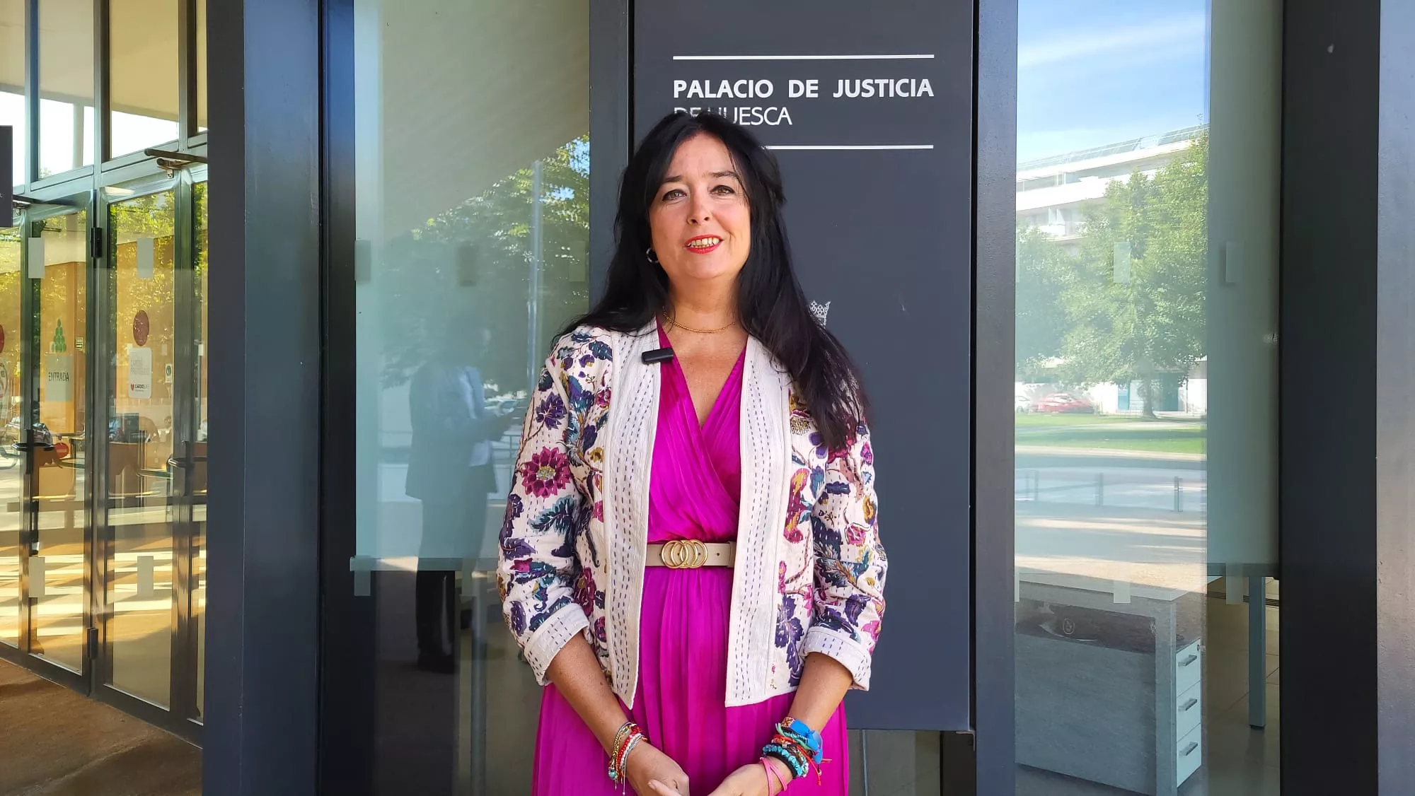 Lorena Orduna, alcaldesa de Huesca, en los diez años del Palacio de Justicia