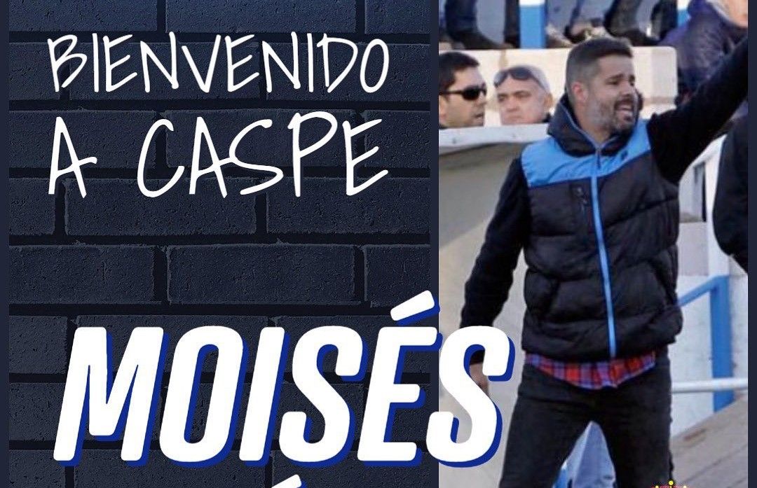 Moisés Gutiérrez se sentará en el banquillo del Caspe.