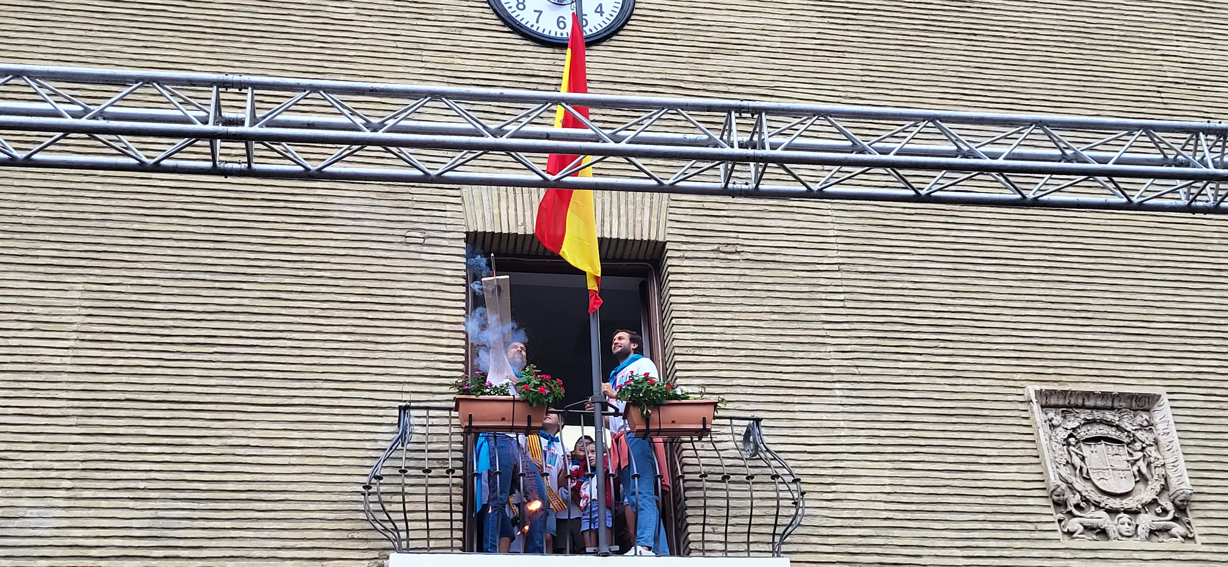 Codetazo infantil con el que Monzón ha iniciado las fiestas de San Mateo 2024. Foto Mercedes Manterola