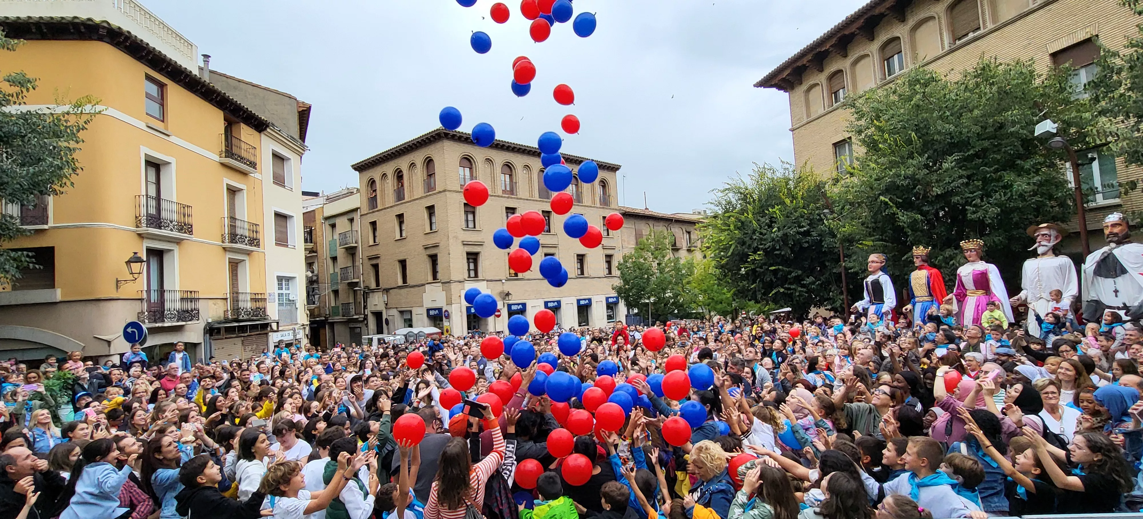 Codetazo infantil con el que Monzón ha iniciado las fiestas de San Mateo 2024. Foto Mercedes Manterola