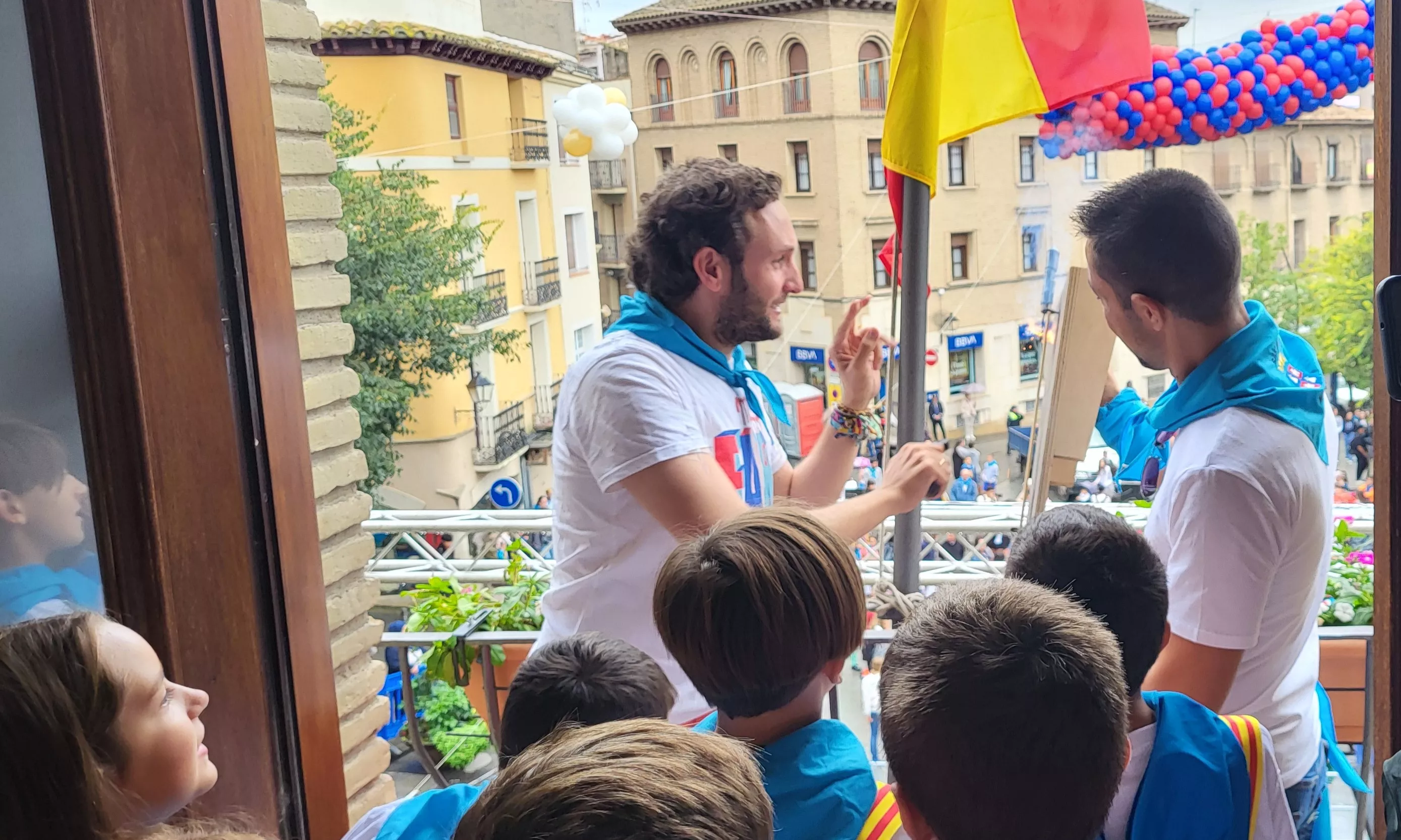 Codetazo infantil con el que Monzón ha iniciado las fiestas de San Mateo 2024. Foto Mercedes Manterola
