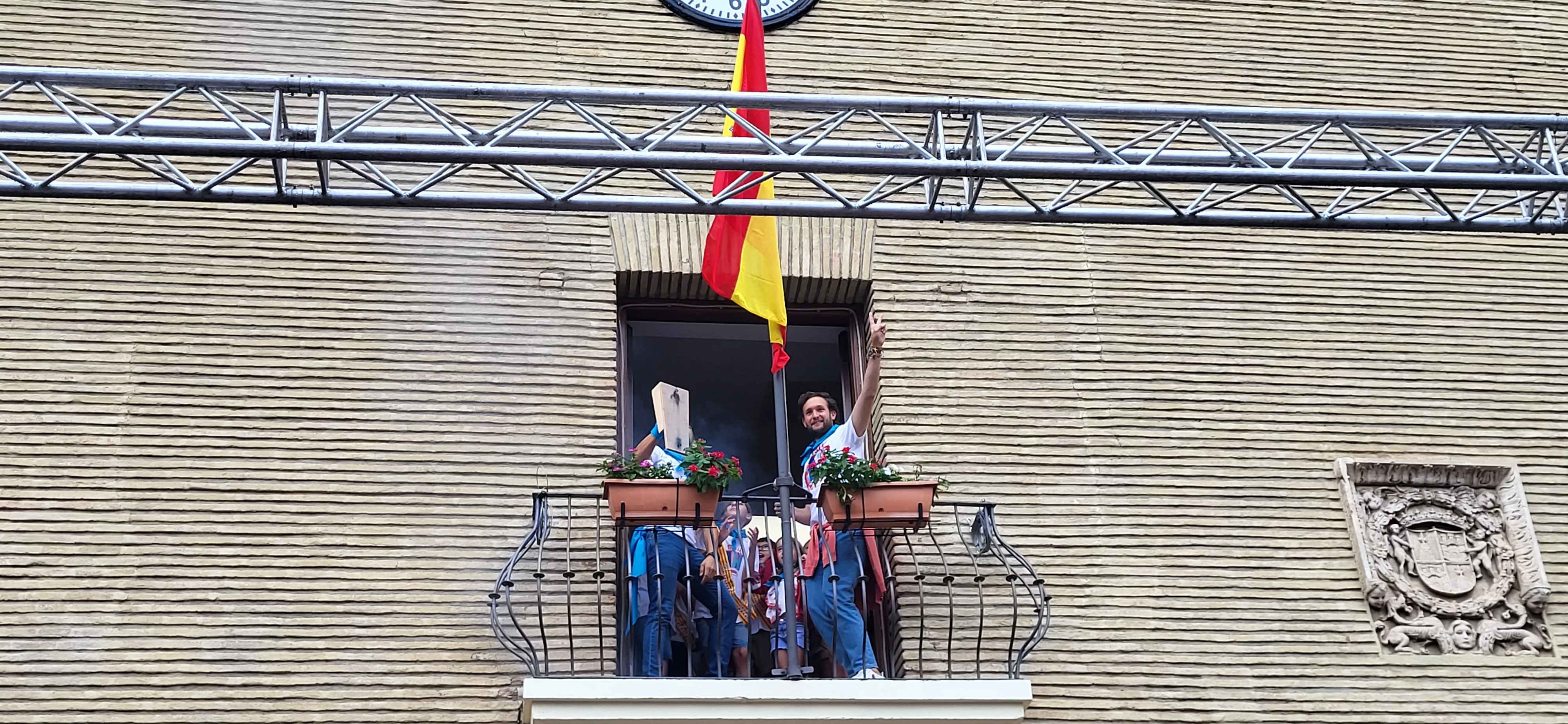 Codetazo infantil con el que Monzón ha iniciado las fiestas de San Mateo 2024. Foto Mercedes Manterola