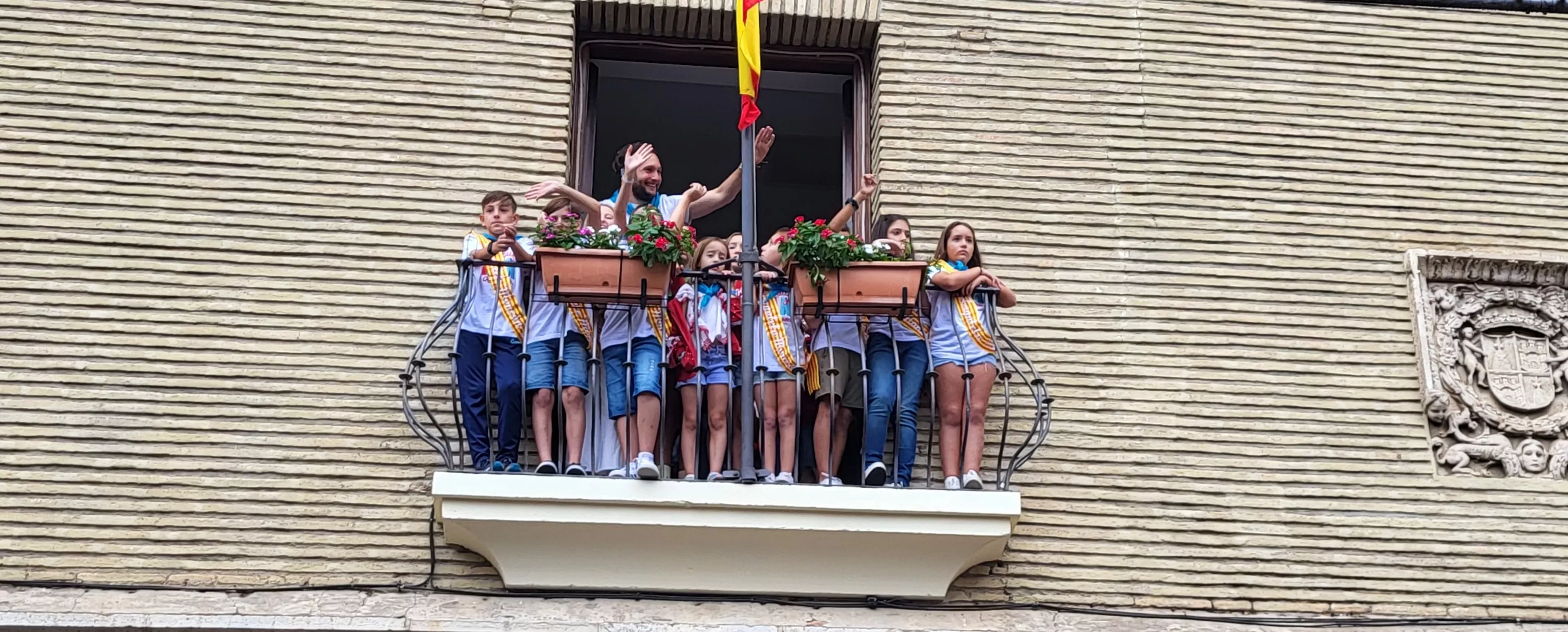 Codetazo infantil con el que Monzón ha iniciado las fiestas de San Mateo 2024. Foto Mercedes Manterola