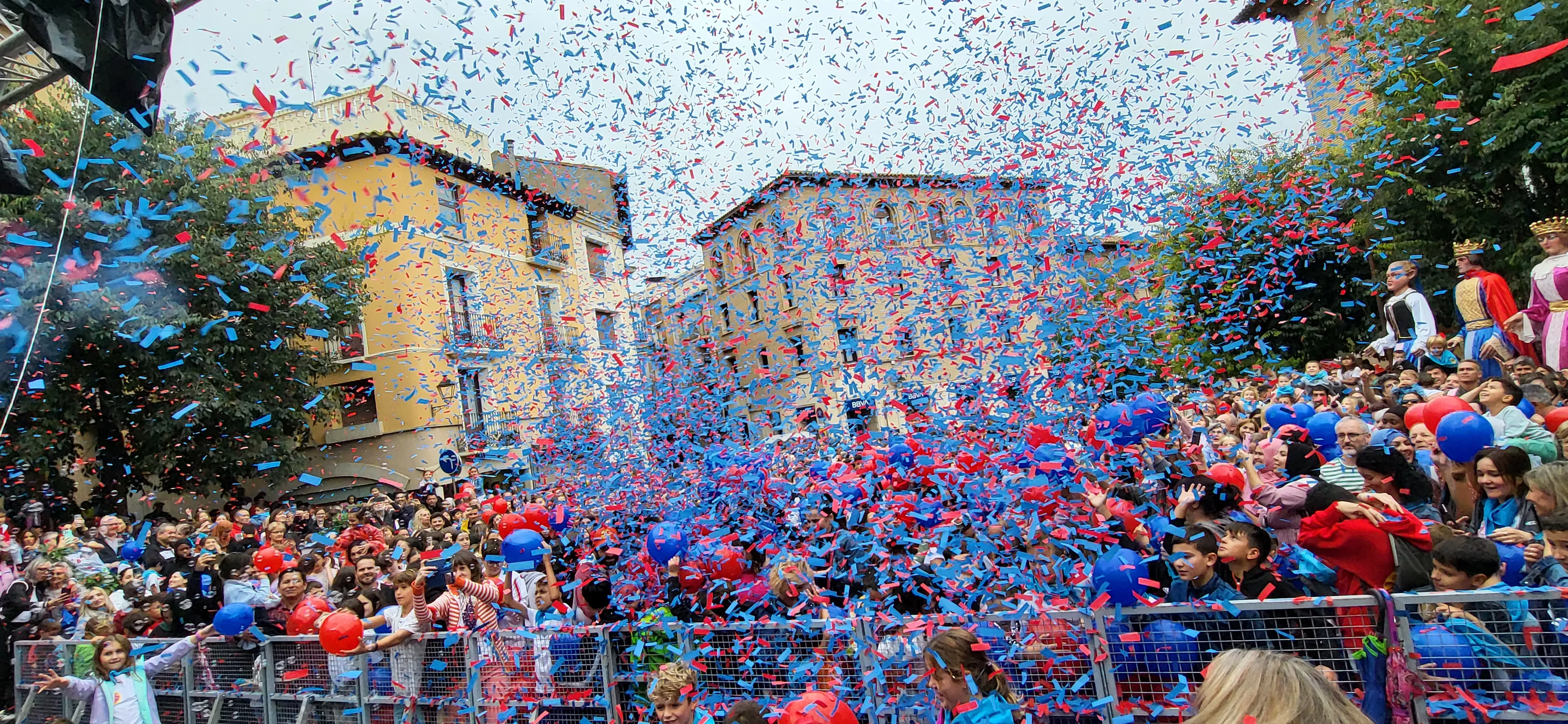 Codetazo infantil con el que Monzón ha iniciado las fiestas de San Mateo 2024. Foto Mercedes Manterola