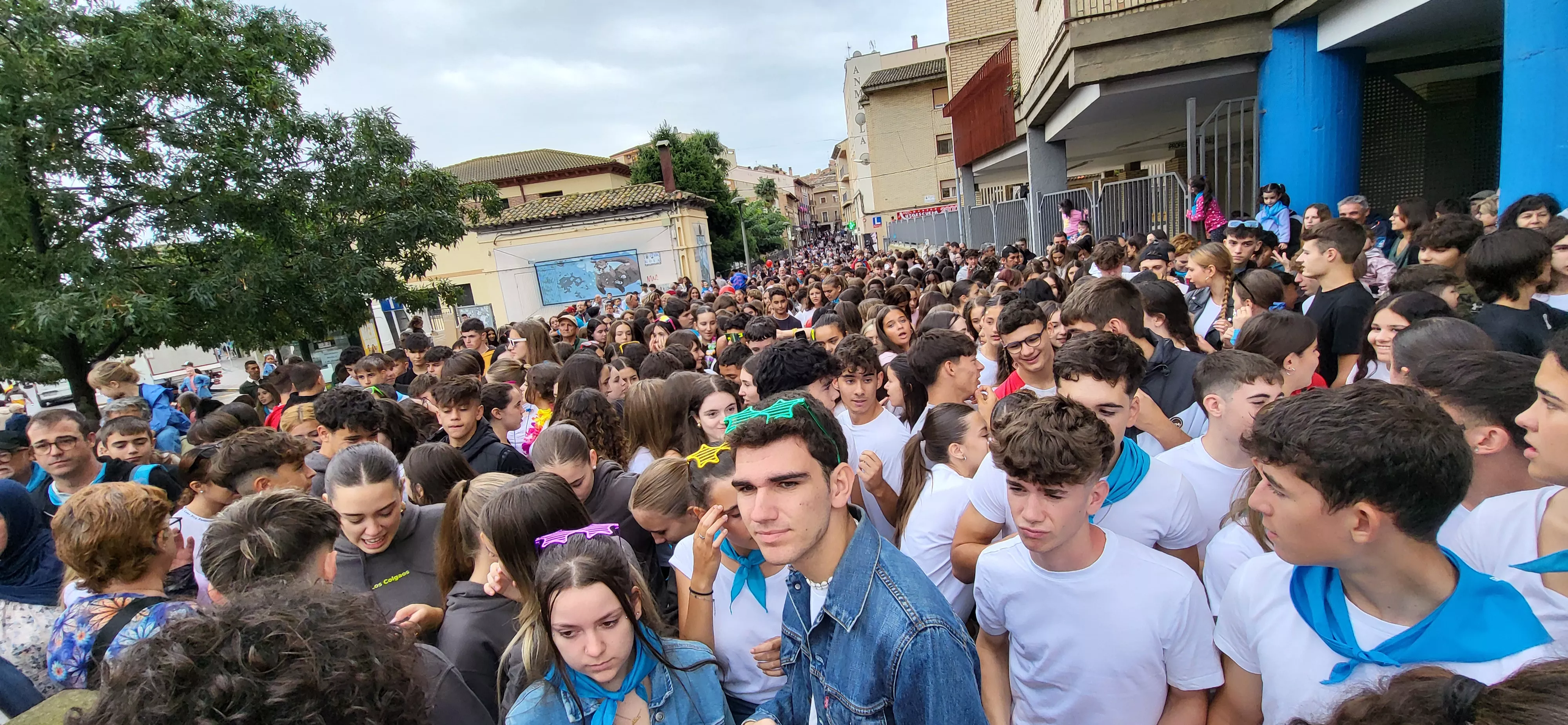 Codetazo infantil con el que Monzón ha iniciado las fiestas de San Mateo 2024. Foto Mercedes Manterola