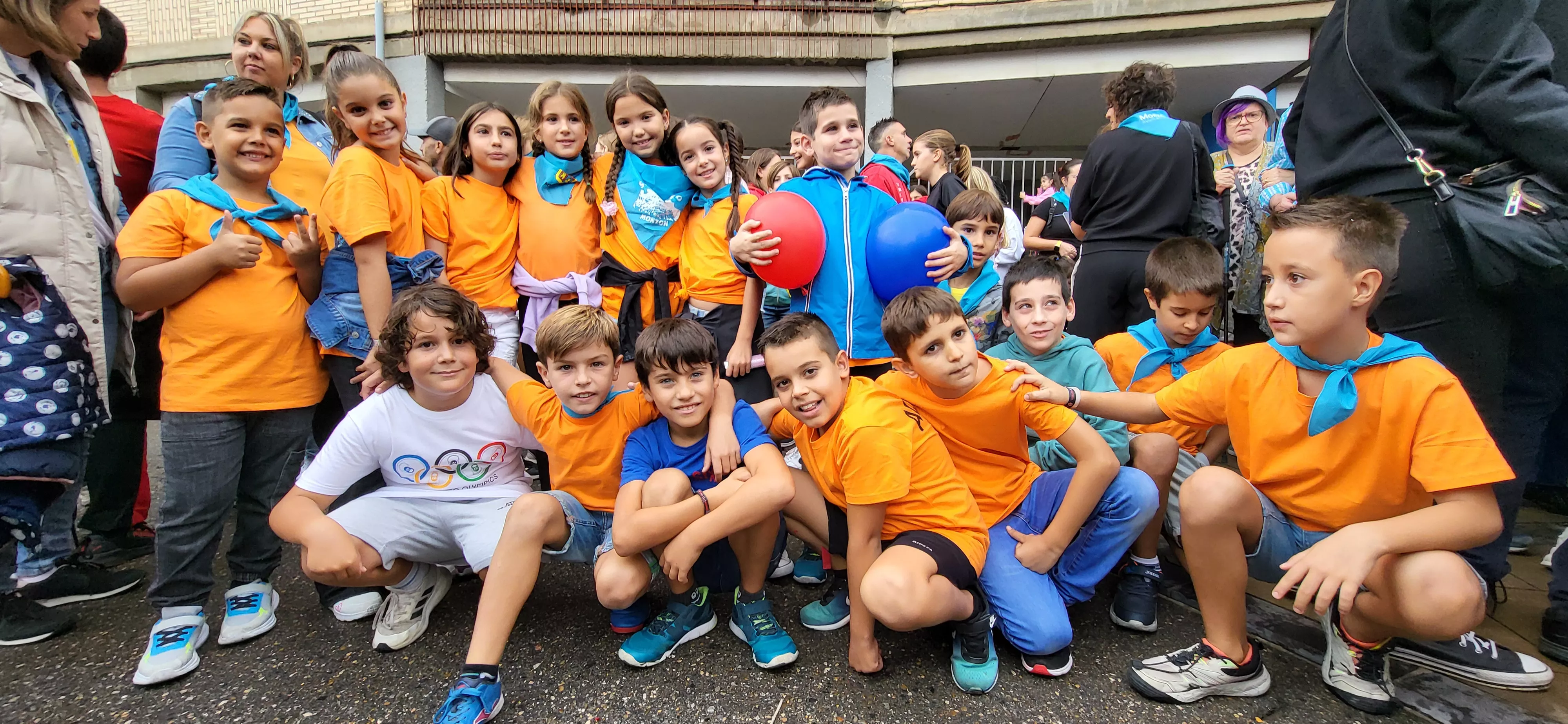 Codetazo infantil con el que Monzón ha iniciado las fiestas de San Mateo 2024. Foto Mercedes Manterola