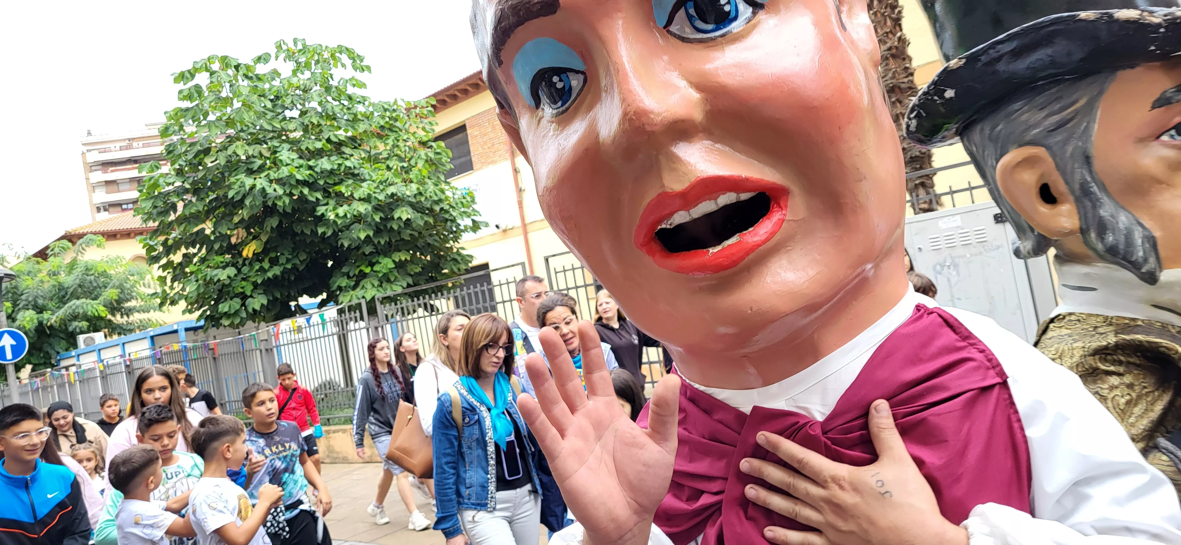 Codetazo infantil con el que Monzón ha iniciado las fiestas de San Mateo 2024. Foto Mercedes Manterola