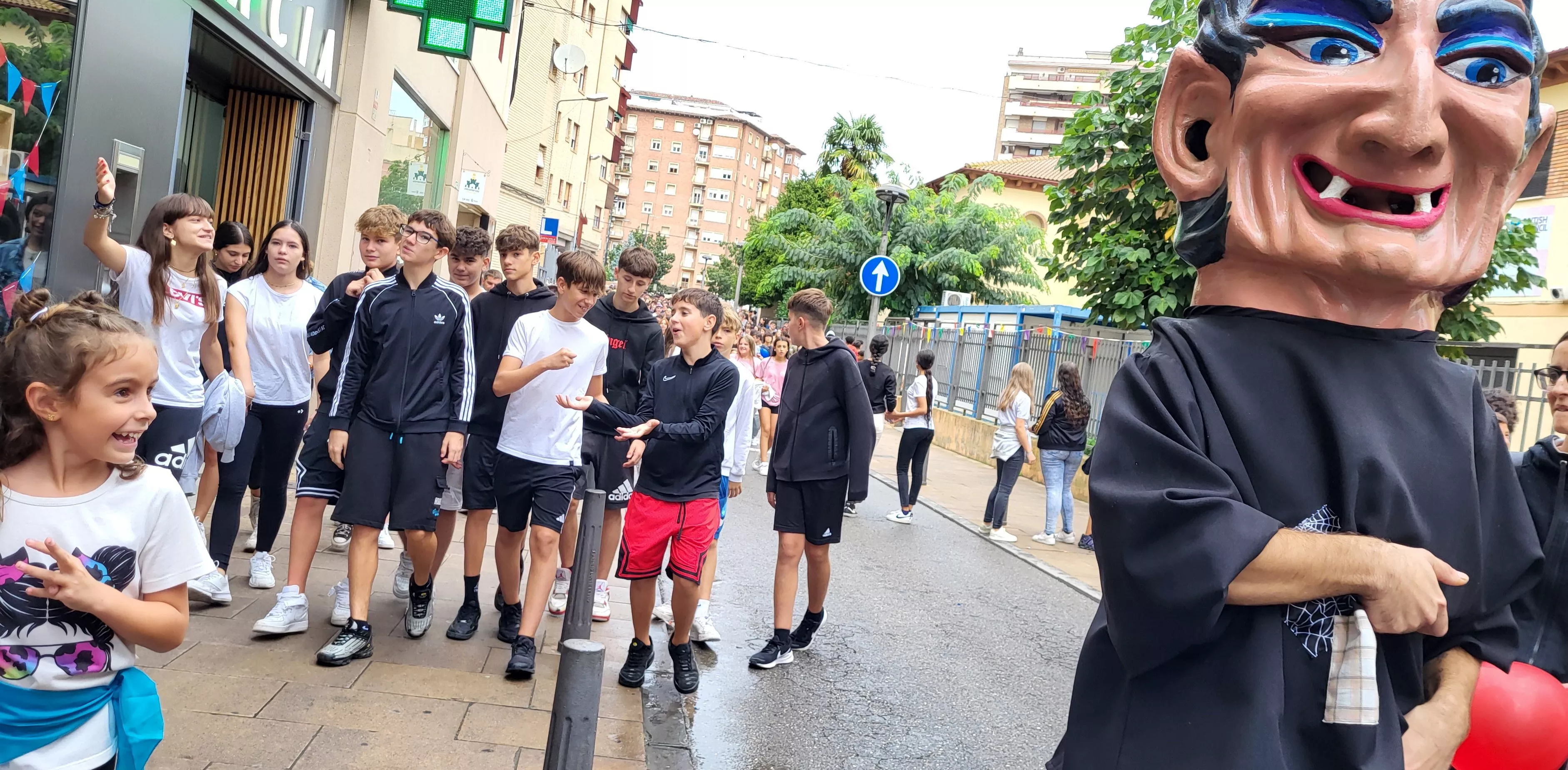 Codetazo infantil con el que Monzón ha iniciado las fiestas de San Mateo 2024. Foto Mercedes Manterola