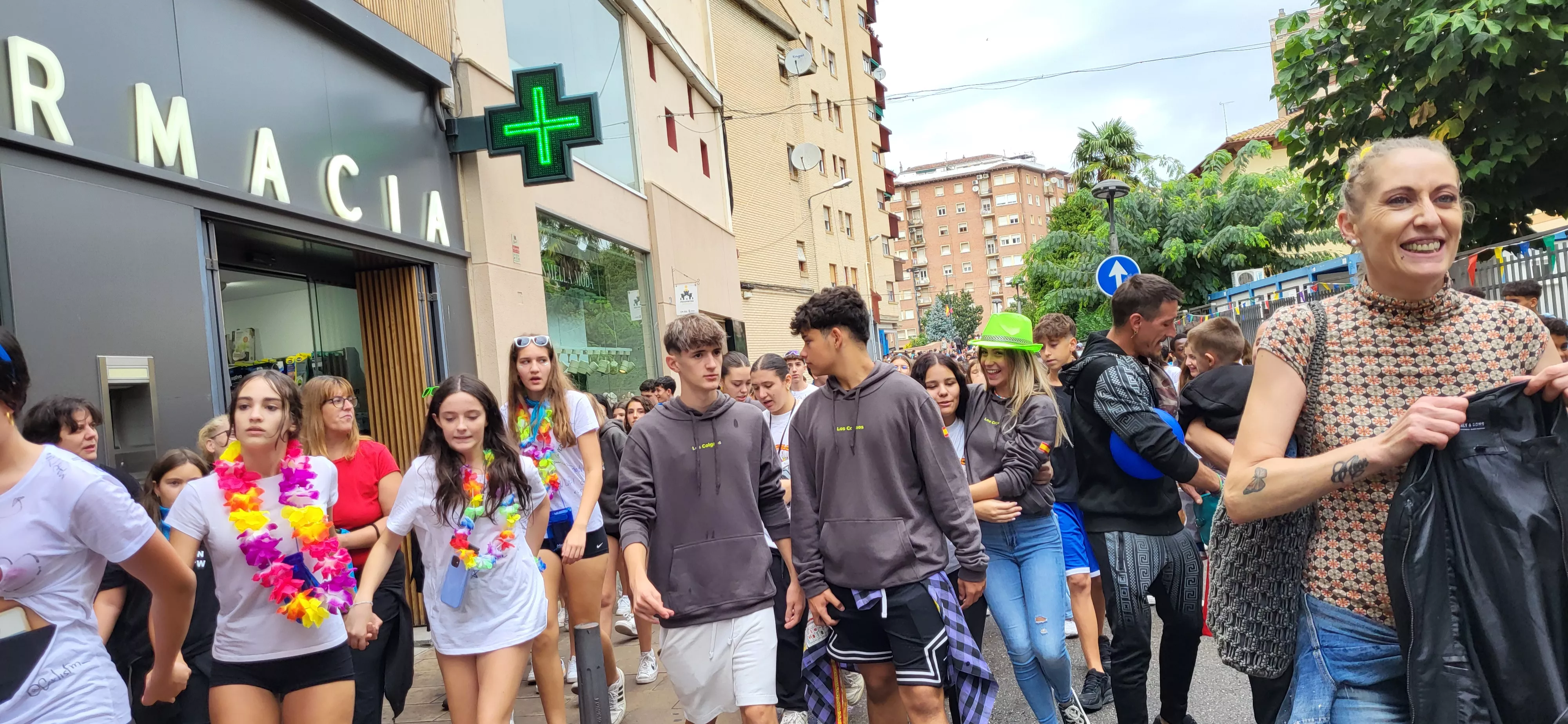 Codetazo infantil con el que Monzón ha iniciado las fiestas de San Mateo 2024. Foto Mercedes Manterola